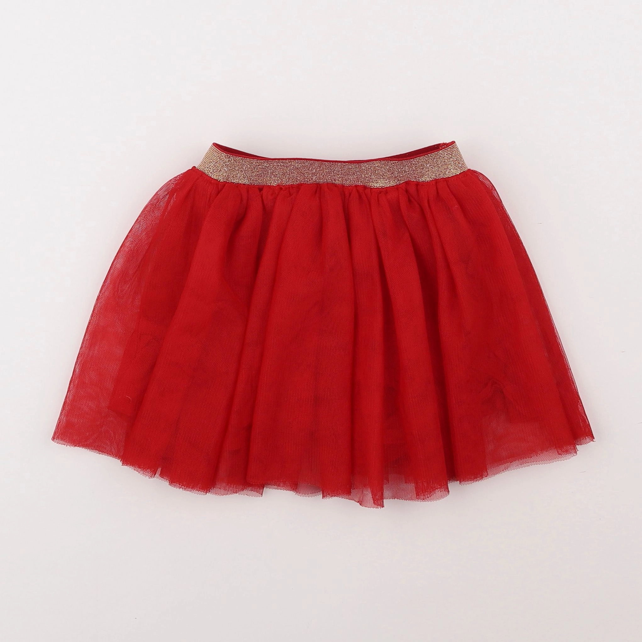 Vertbaudet - jupe rouge - 3 ans