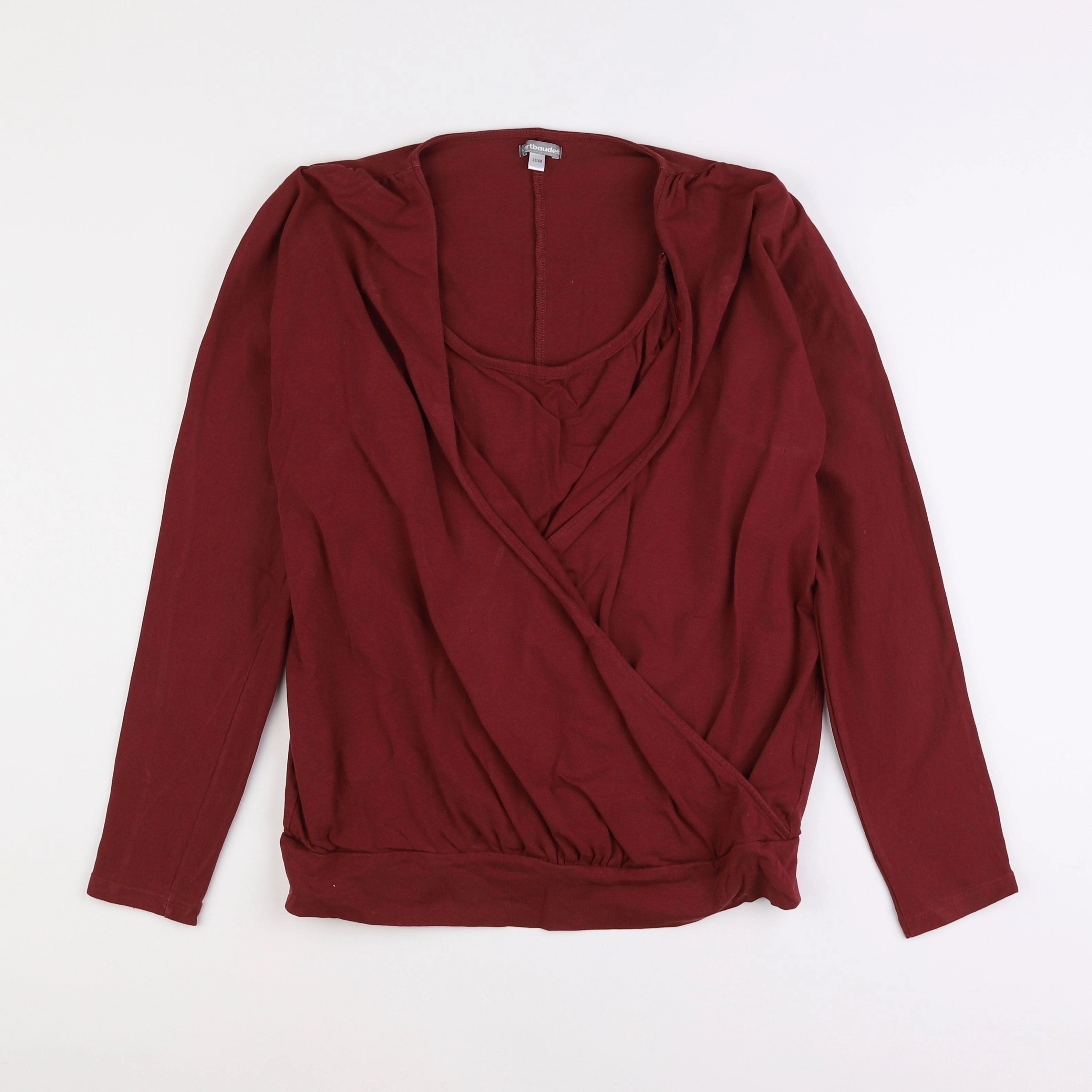 Vertbaudet - tee-shirt allaitement rouge - 38 à 40