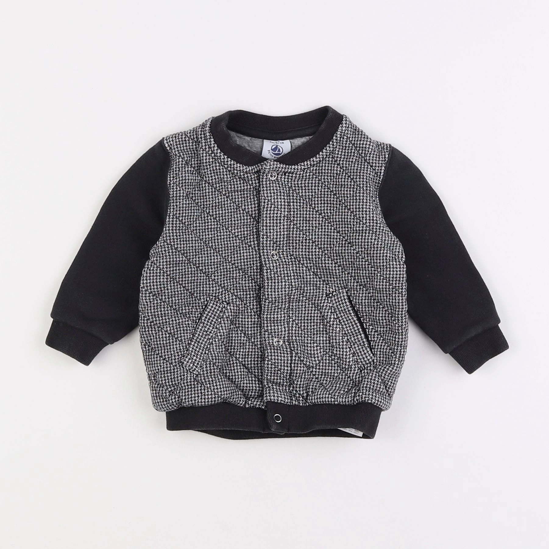 Petit Bateau - sweat gris - 3/6 mois