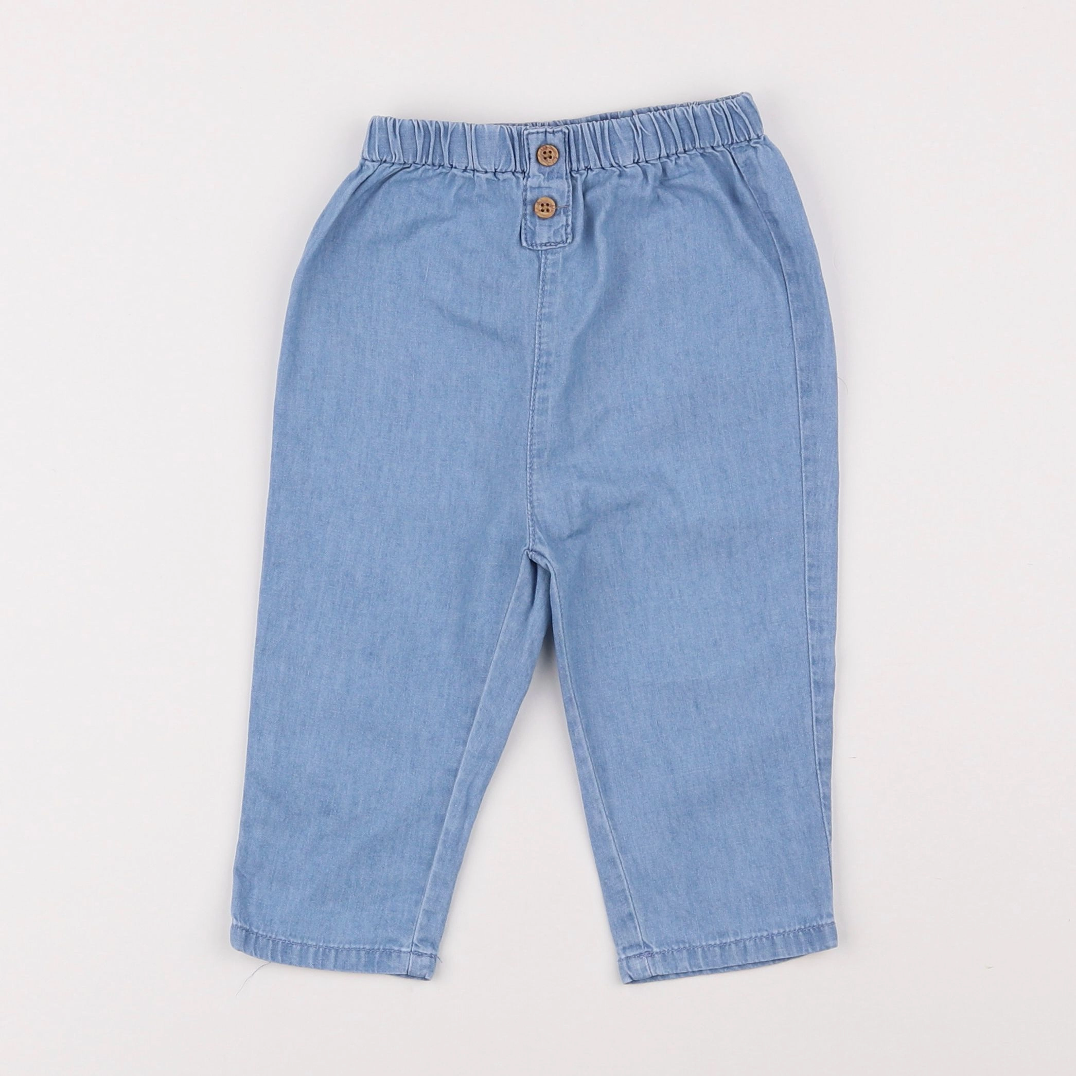 Mango - pantalon bleu - 9/12 mois