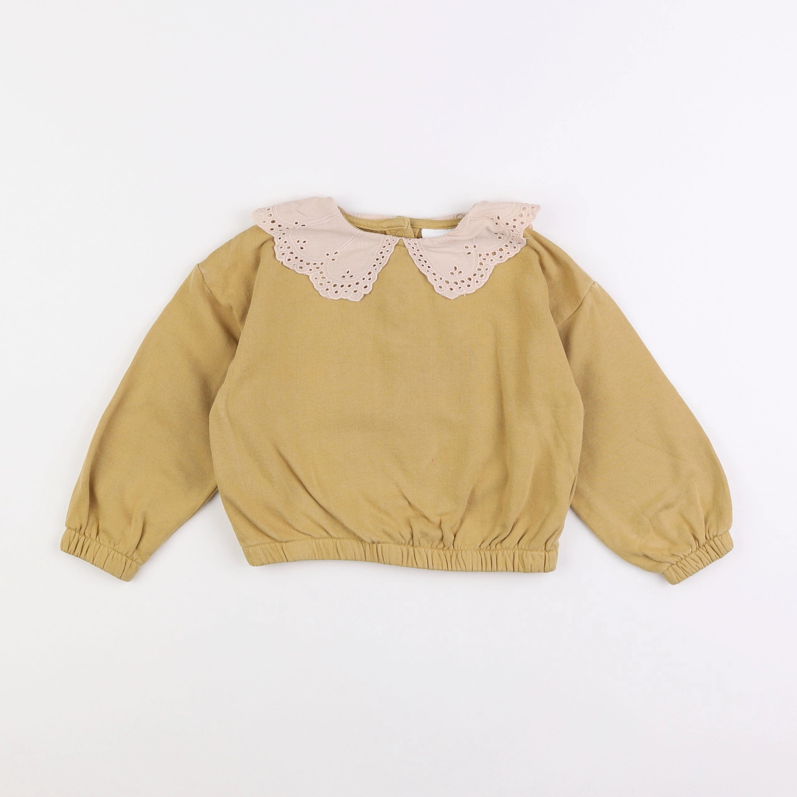Vertbaudet - sweat jaune - 3 ans
