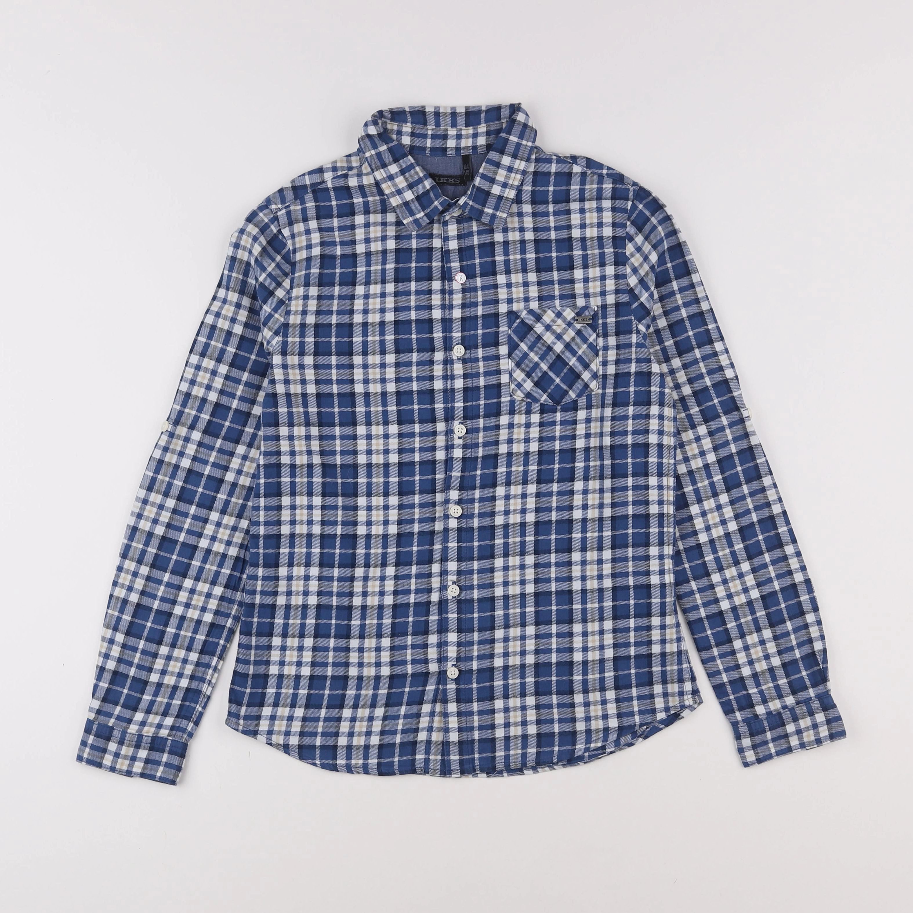 IKKS - chemise bleu - 10 ans