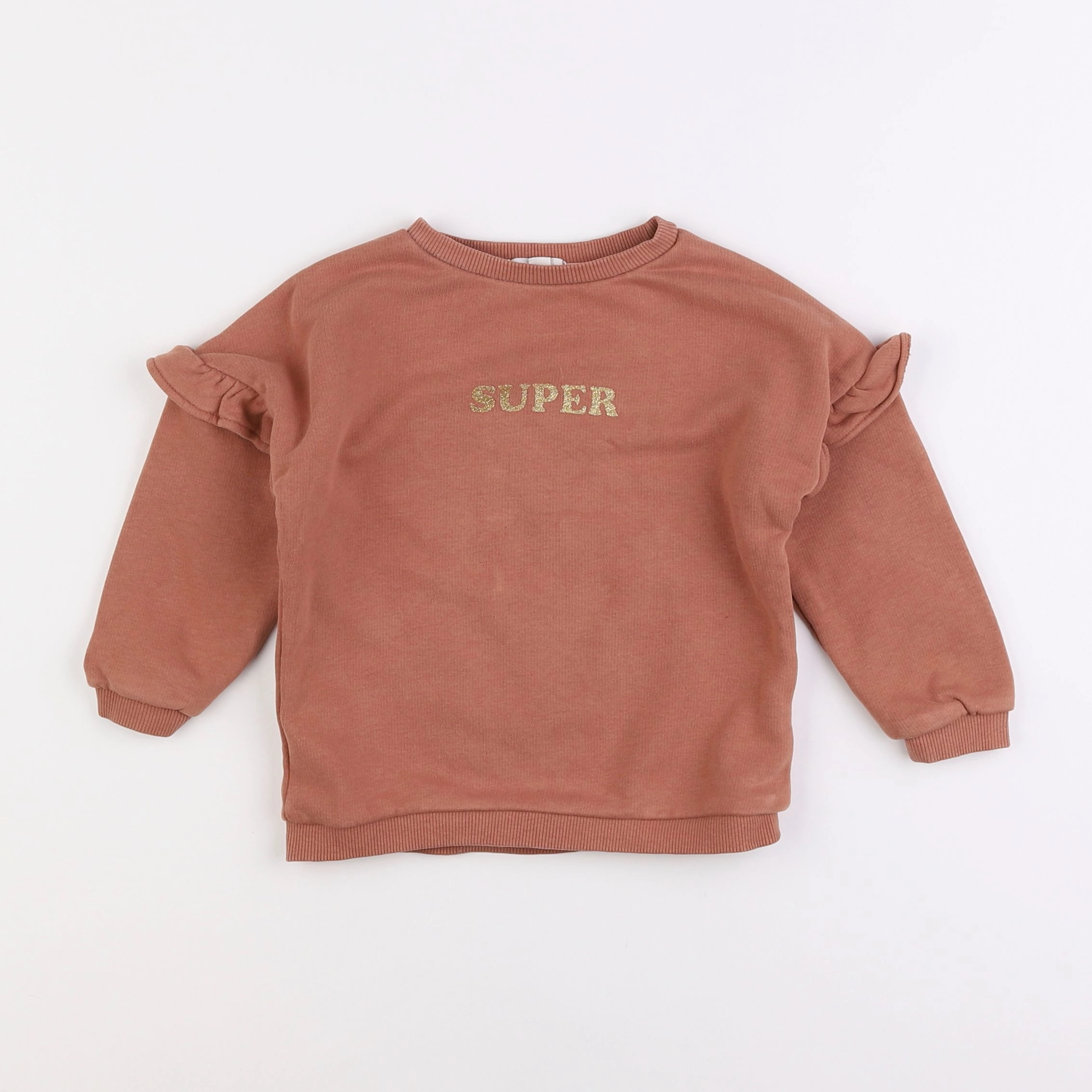 Vertbaudet - sweat marron - 3 ans