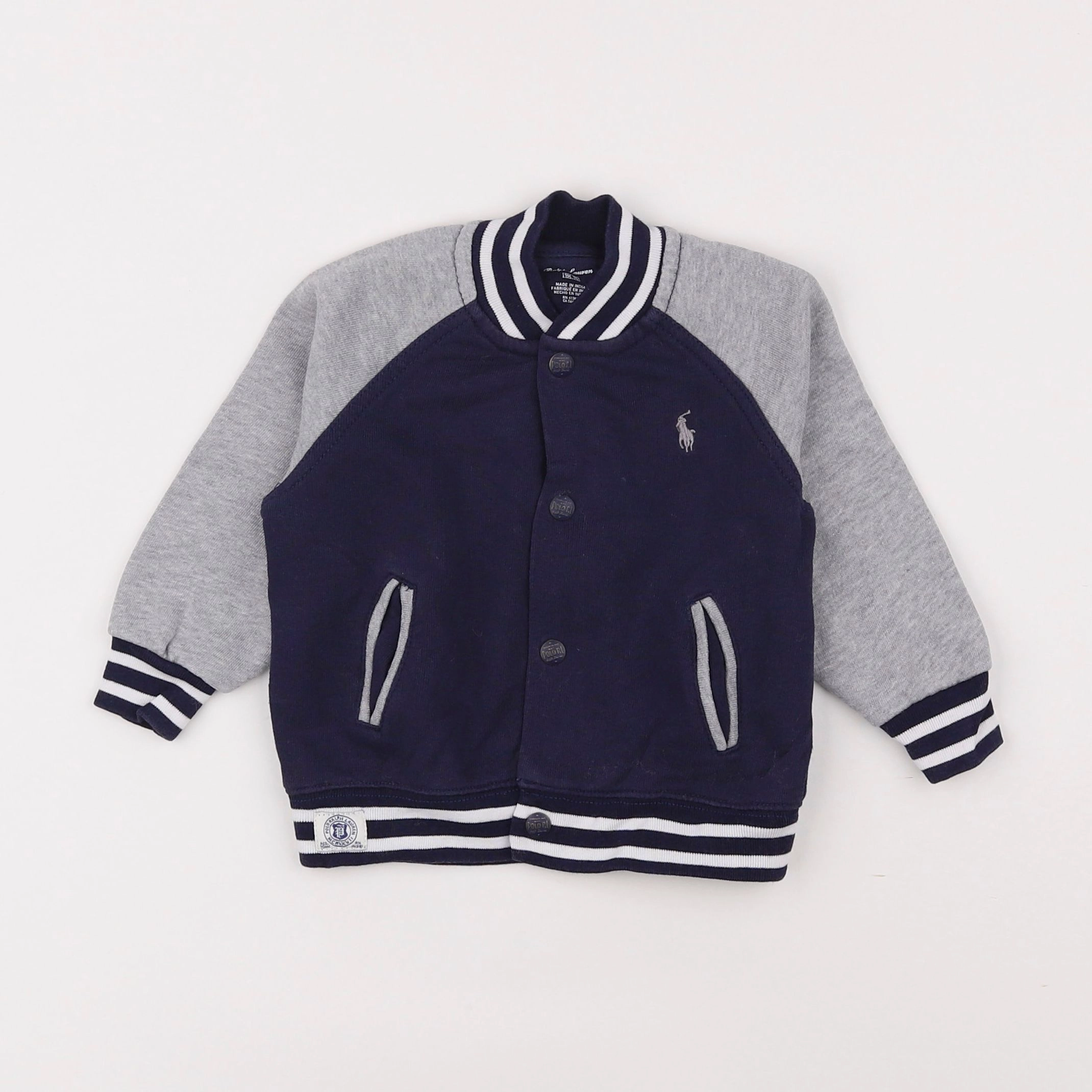 Ralph Lauren - sweat bleu - 9 mois