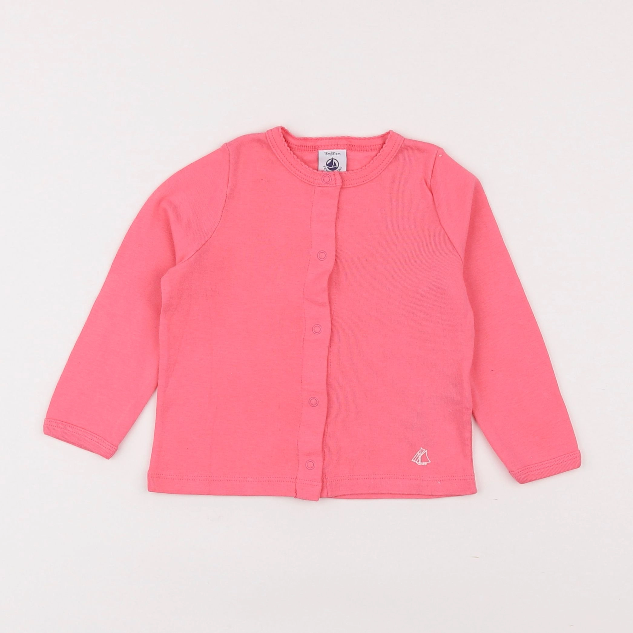 Petit Bateau - tee-shirt rose - 18 mois