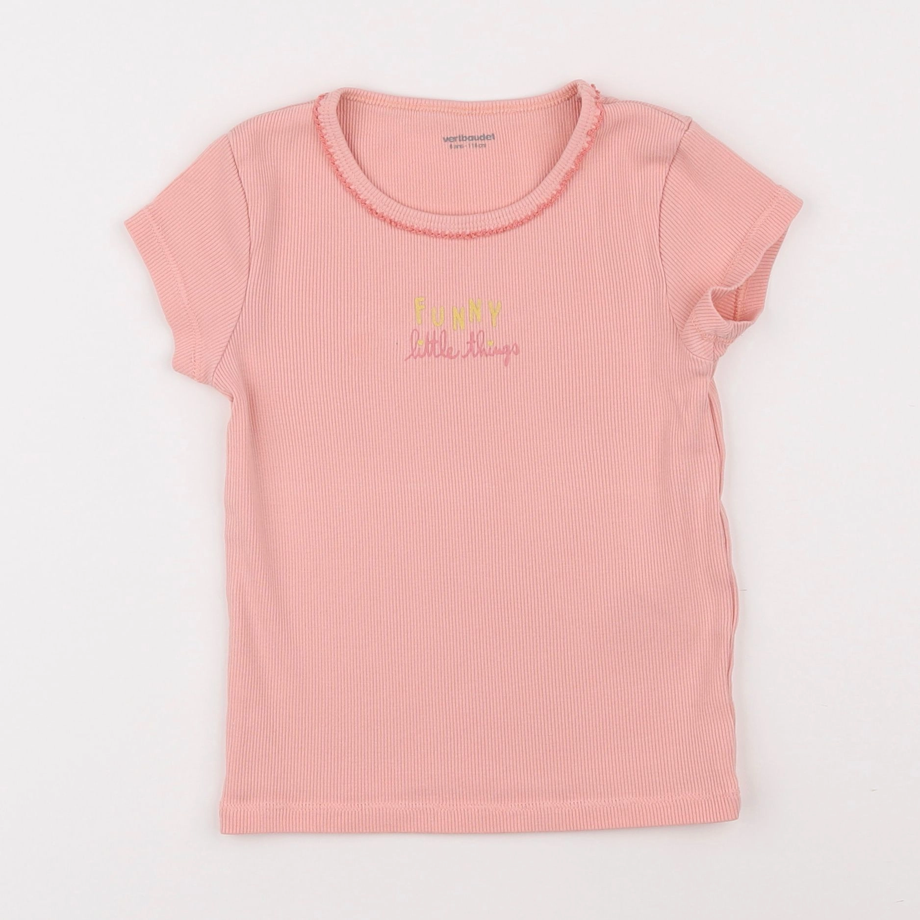 Vertbaudet - maillot de corps rose - 6 ans