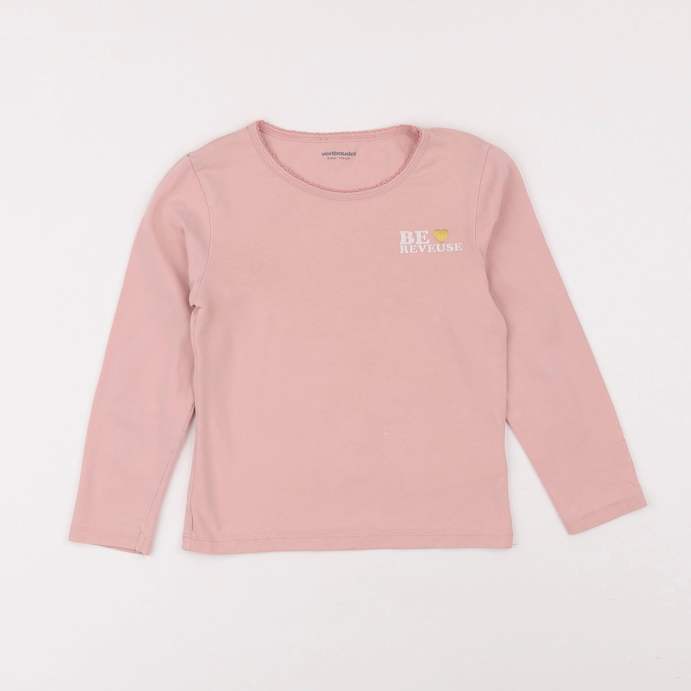 Vertbaudet - maillot de corps rose - 6 ans