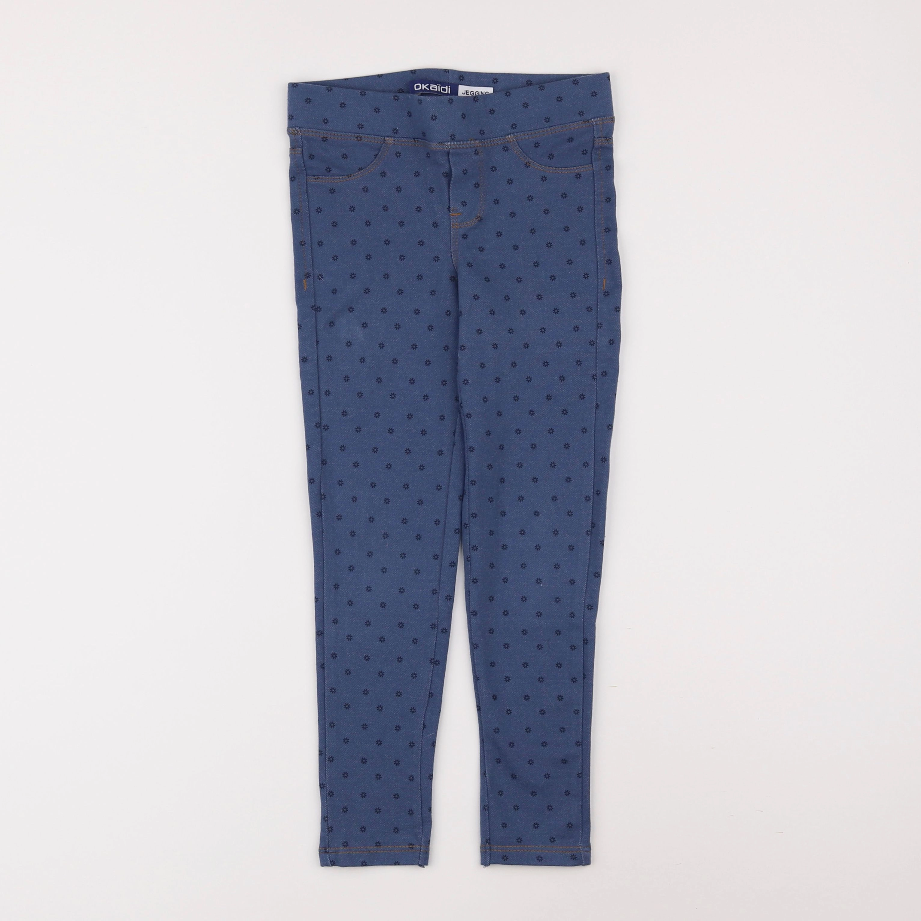 Okaidi - jegging bleu - 6 ans