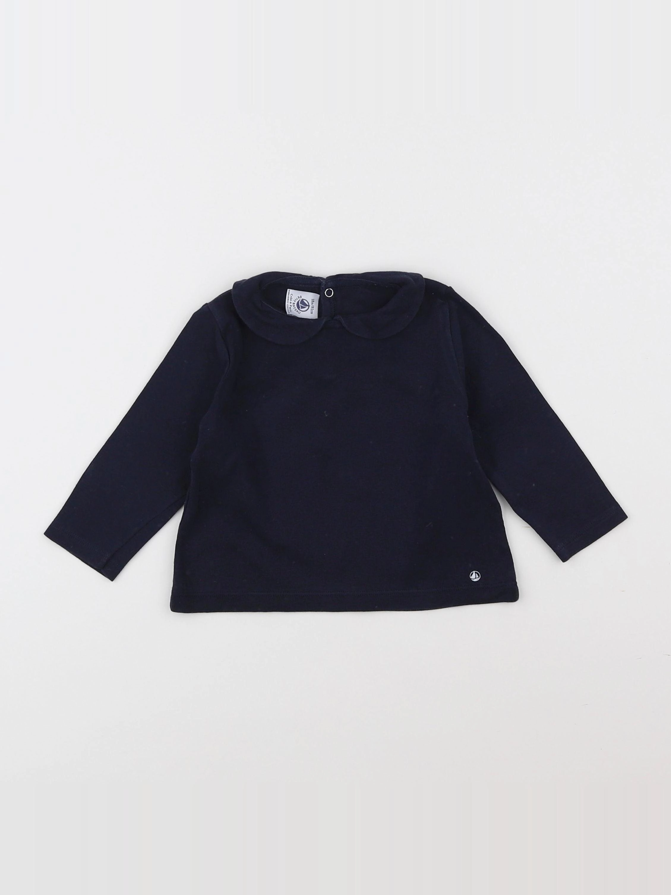 Petit Bateau - tee-shirt bleu - 18 mois