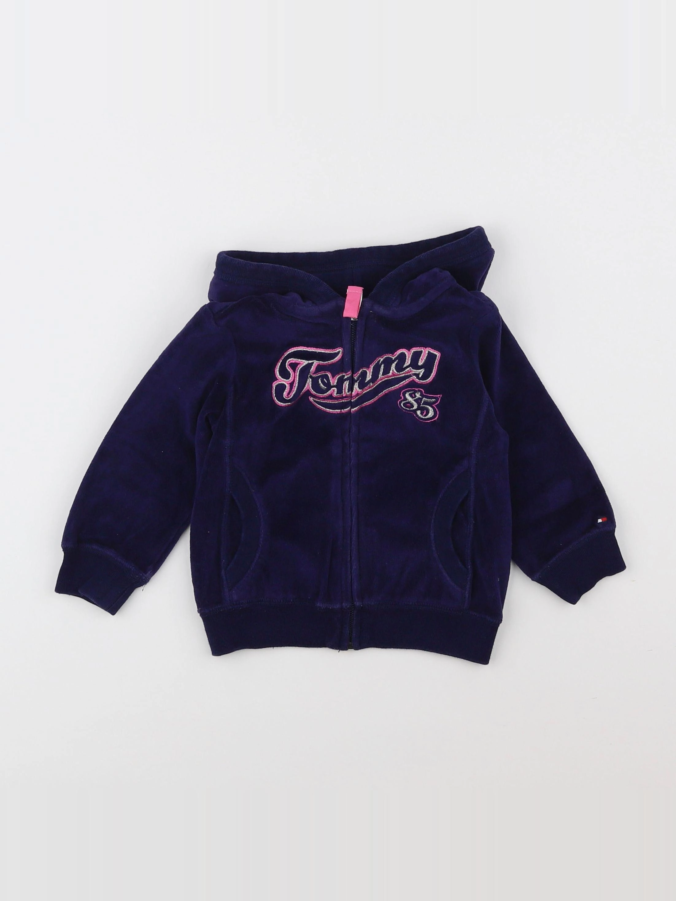 Tommy Hilfiger - sweat bleu - 18 mois