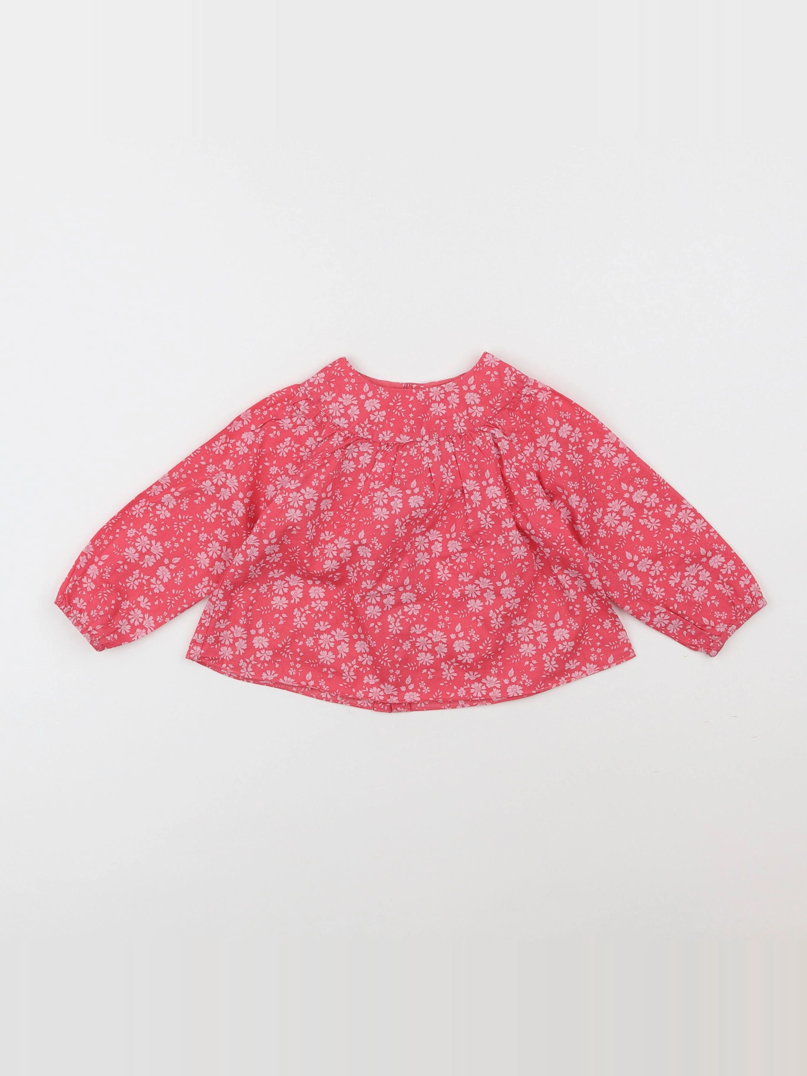 Jacadi - blouse rose - 12 mois