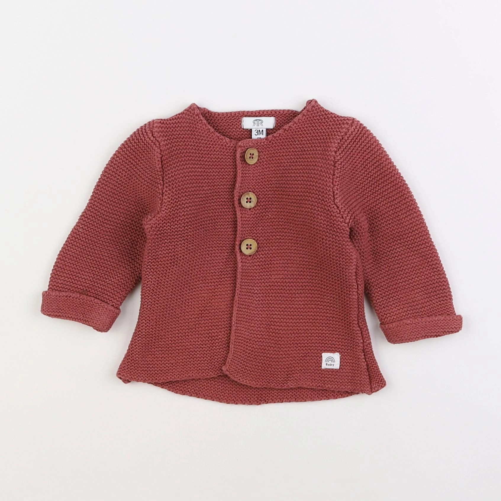 La Redoute - gilet rouge - 3 mois