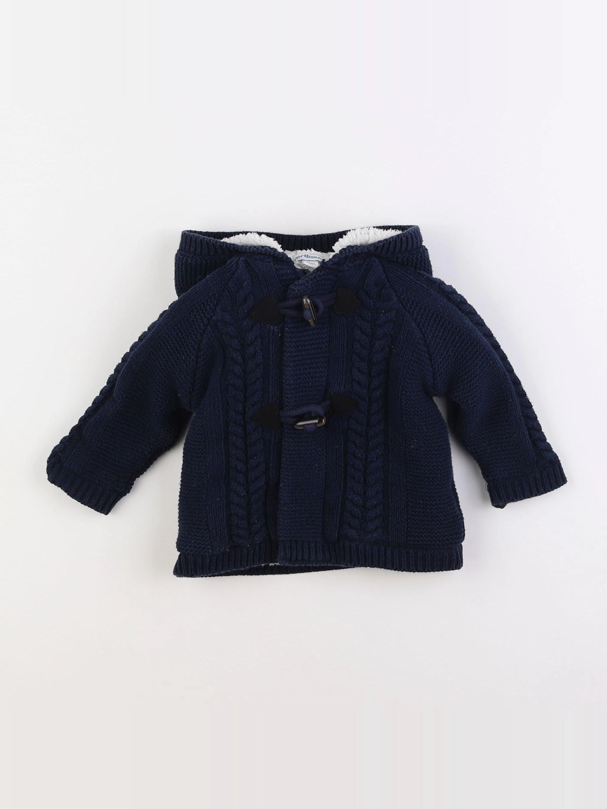 Vertbaudet - gilet bleu - 9 mois