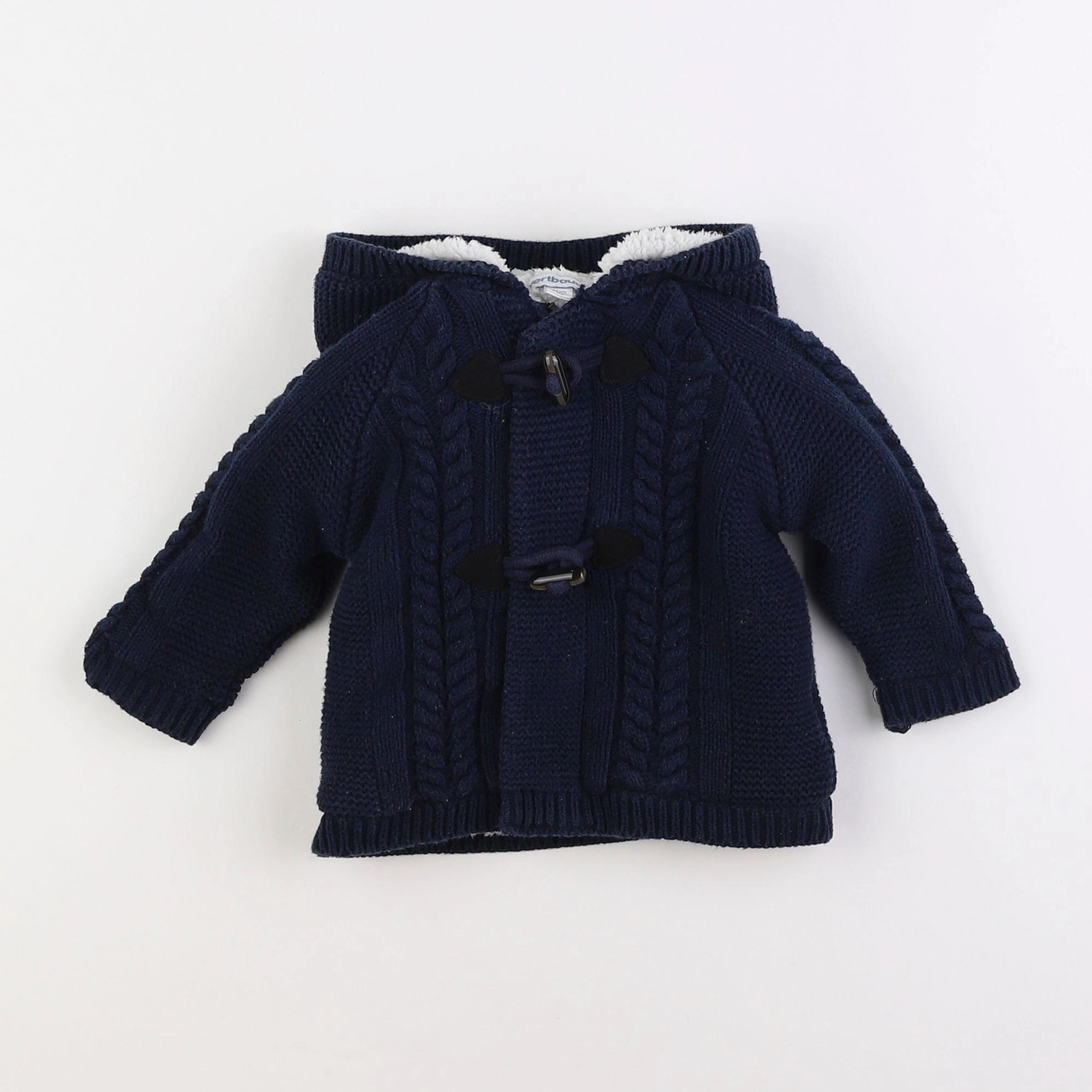 Vertbaudet - gilet bleu - 9 mois