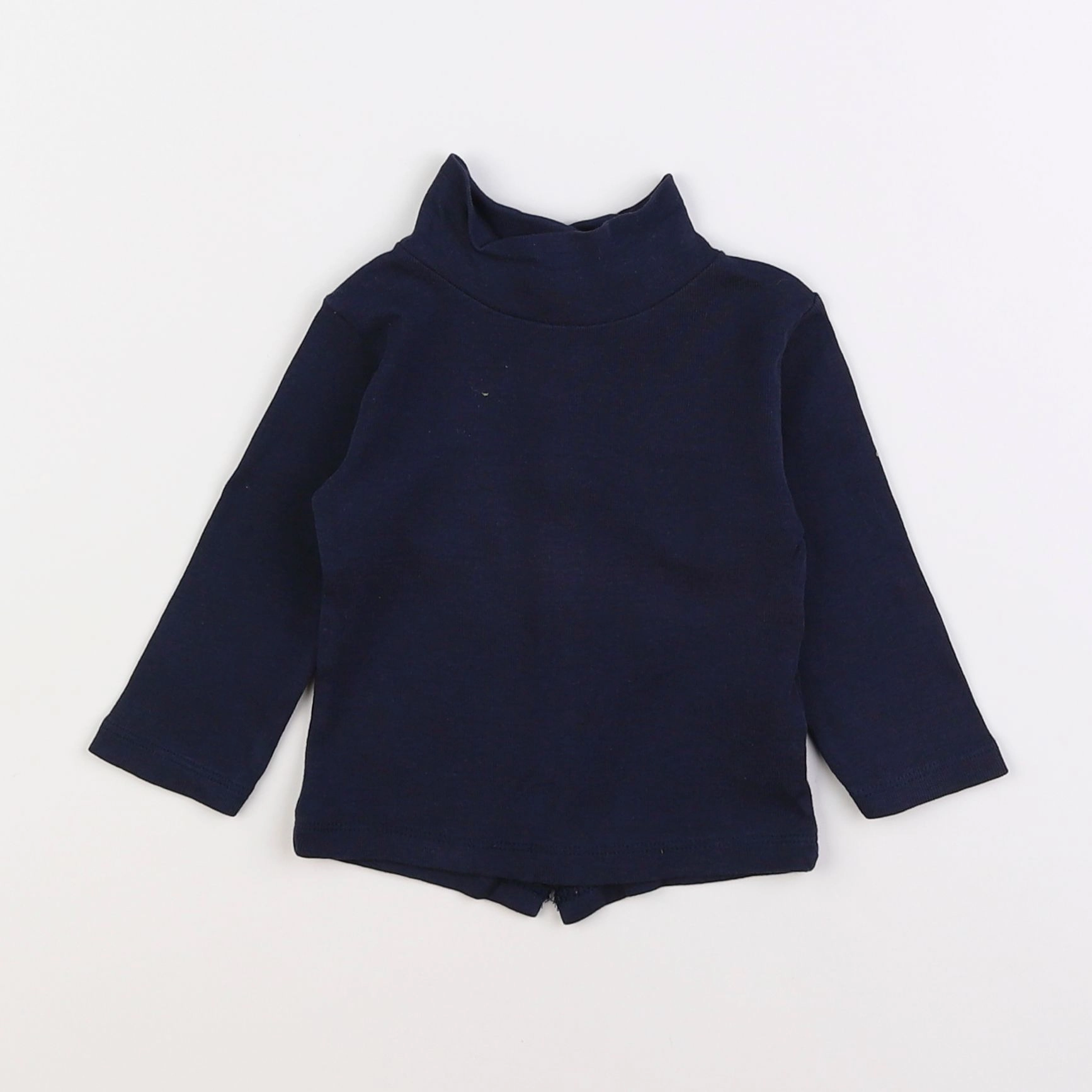 Vertbaudet - sous-pull bleu - 9 mois