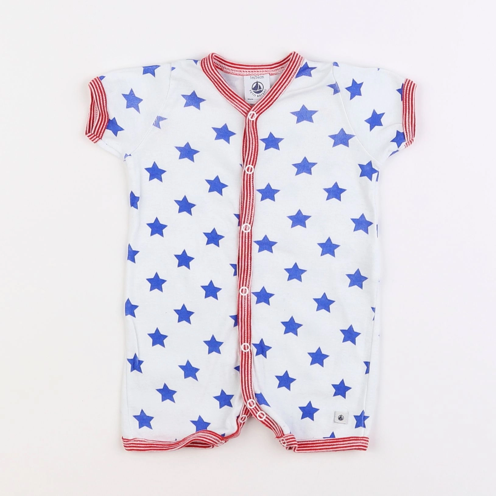 Petit Bateau - combinaison blanc - 1 mois