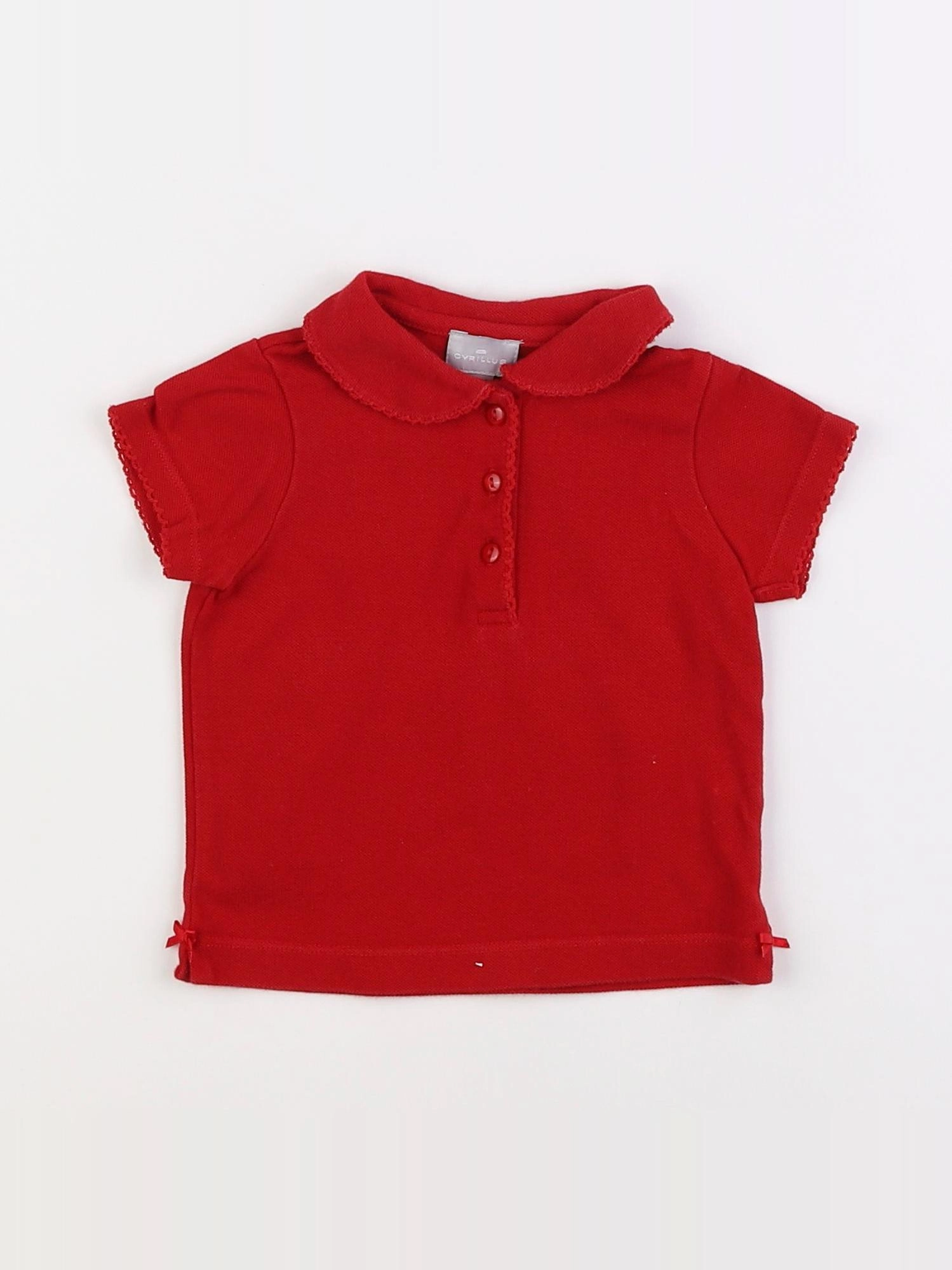 Cyrillus - polo rouge - 9 mois