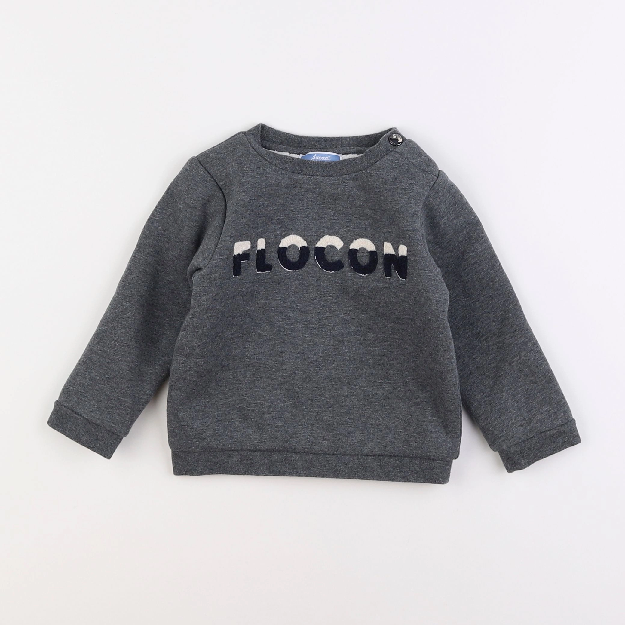 Jacadi - sweat gris - 18 mois