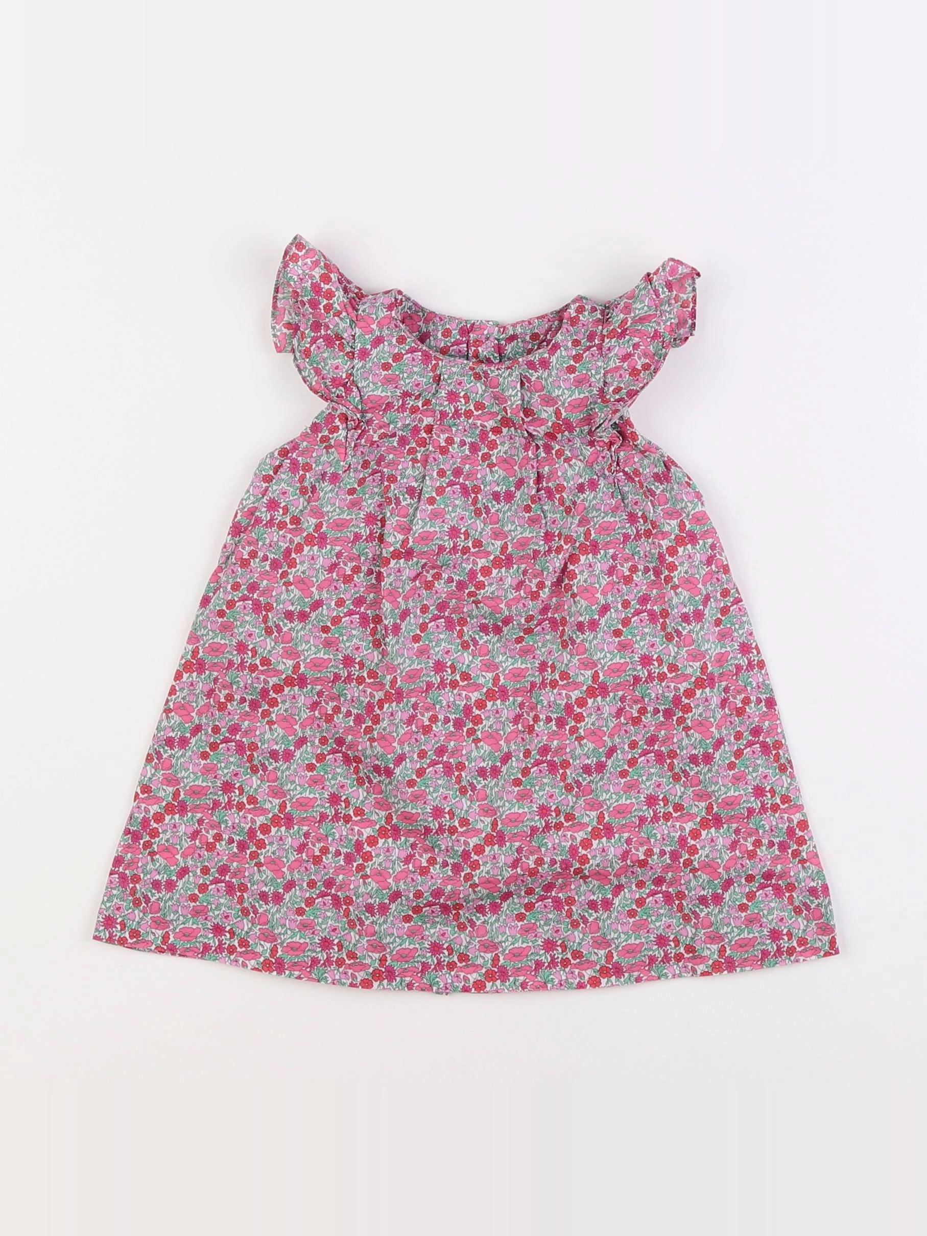 Jacadi - robe liberty rose - 6 mois