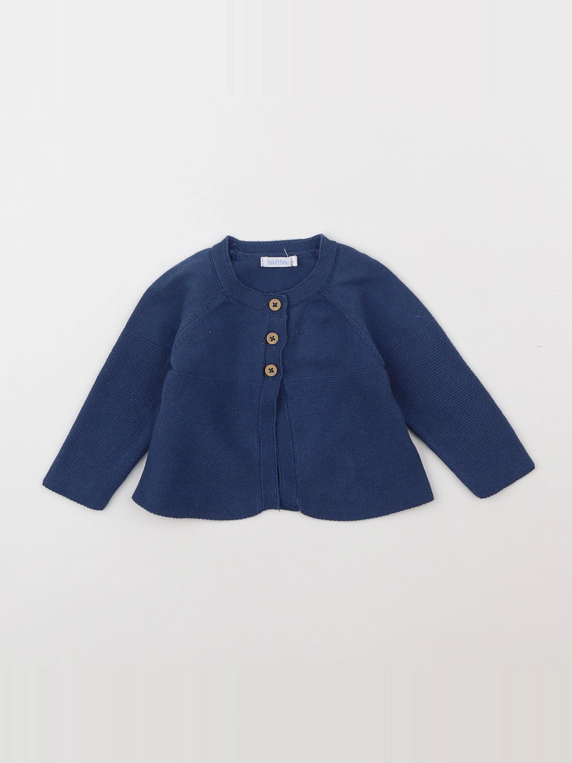 Boutchou - pull bleu - 3 mois