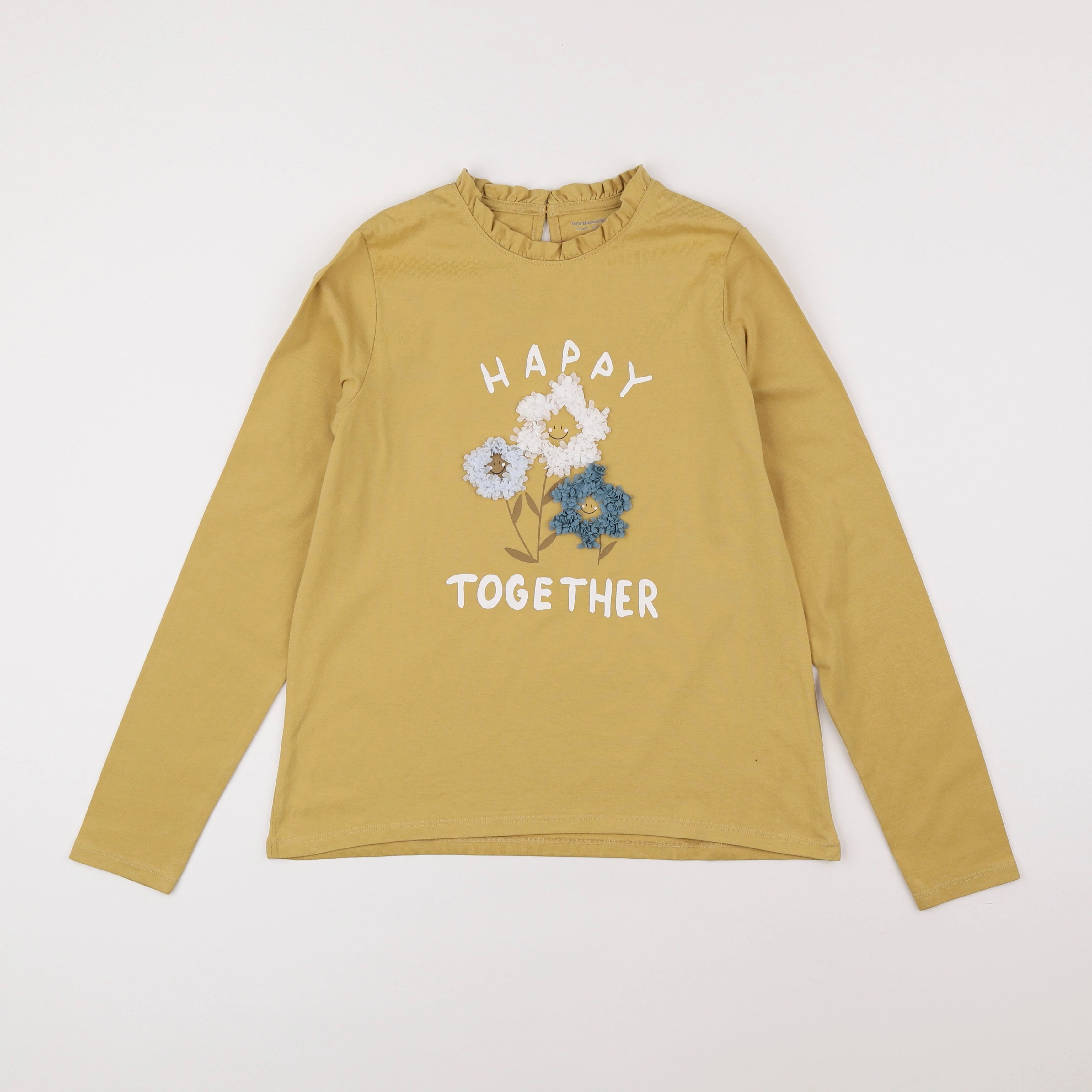Vertbaudet - tee-shirt jaune - 12 ans