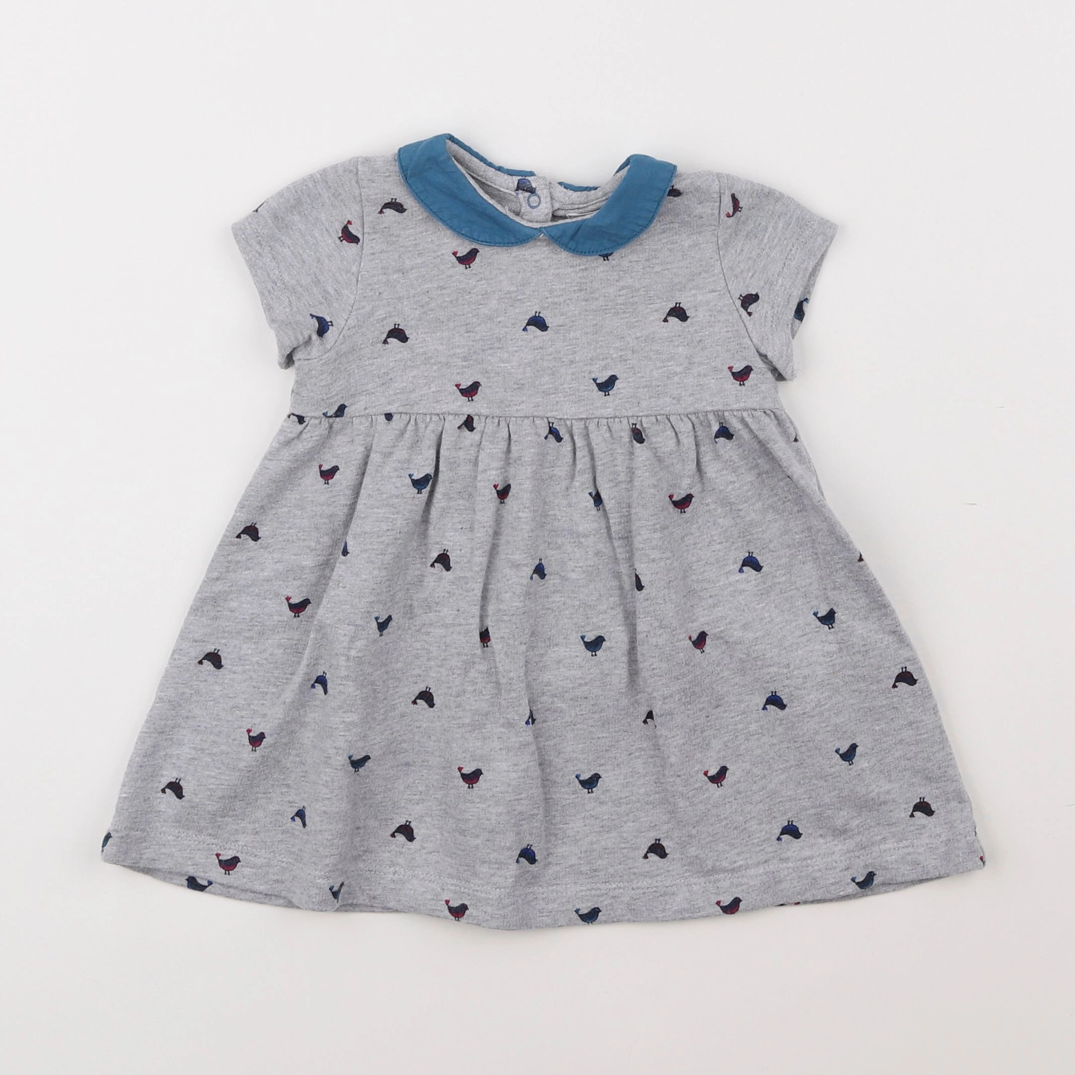 Boutchou - robe gris - 6 mois