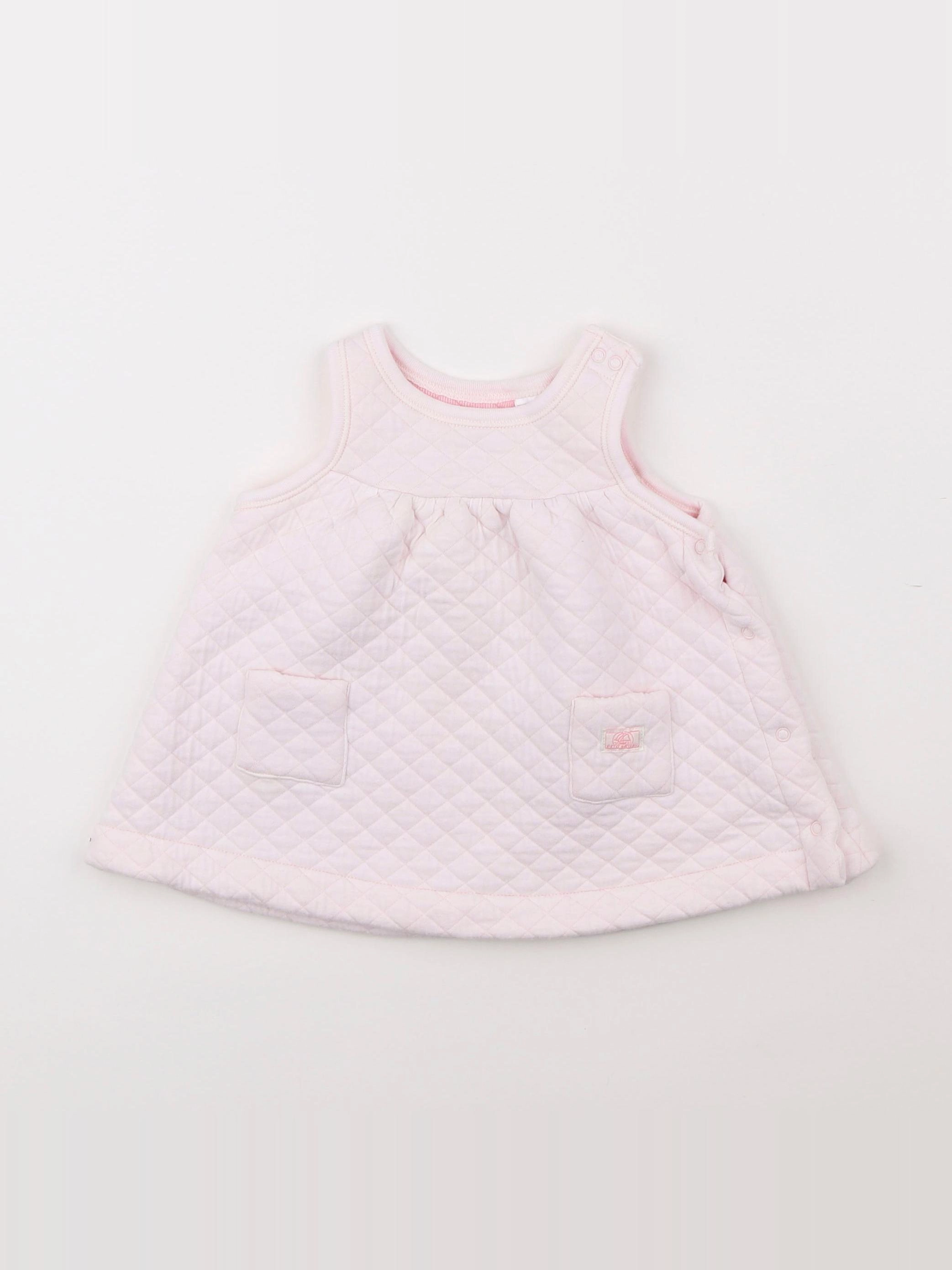 Petit Bateau - robe rose - 6 mois