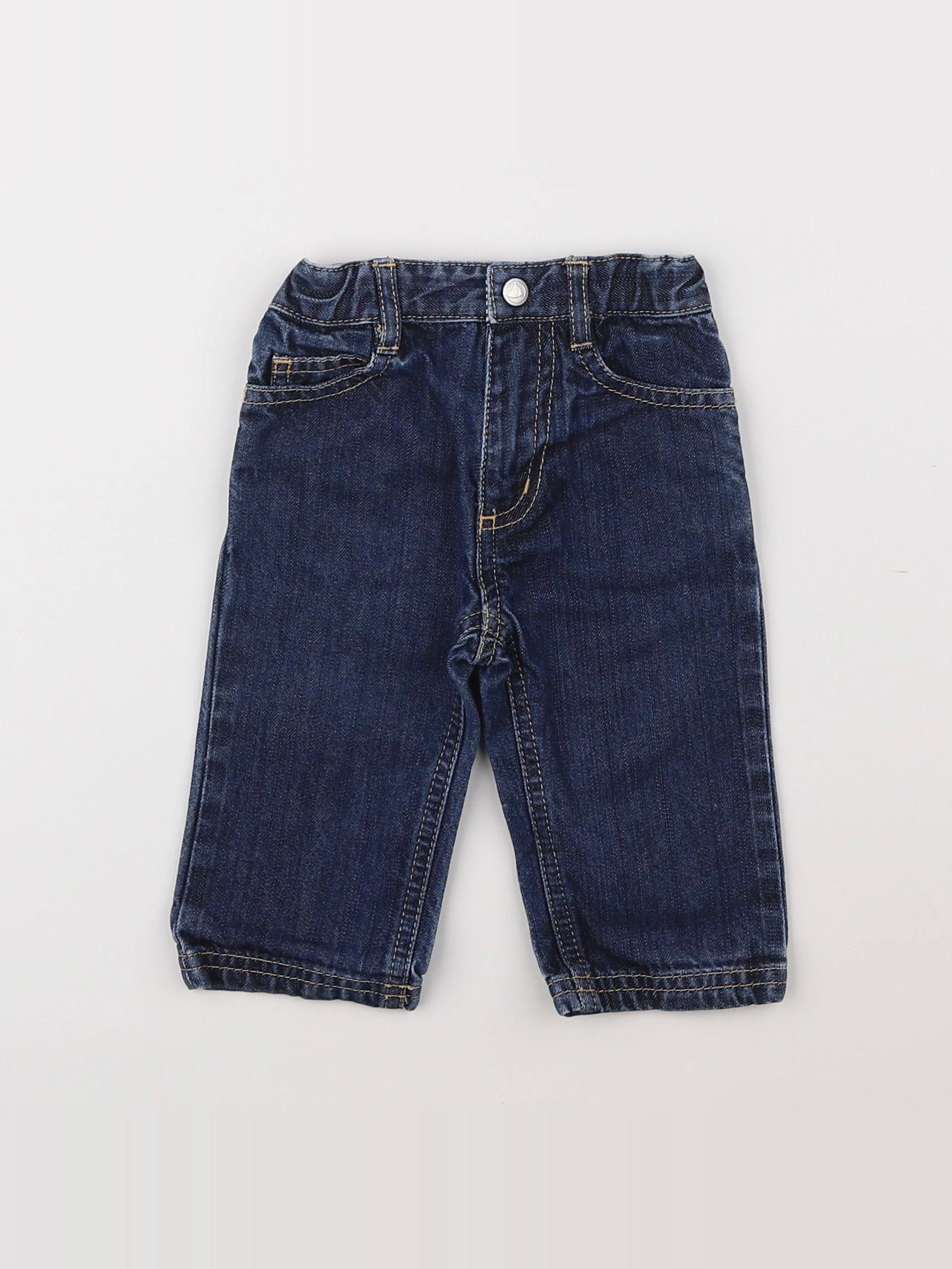 Petit Bateau - jean bleu - 6 mois