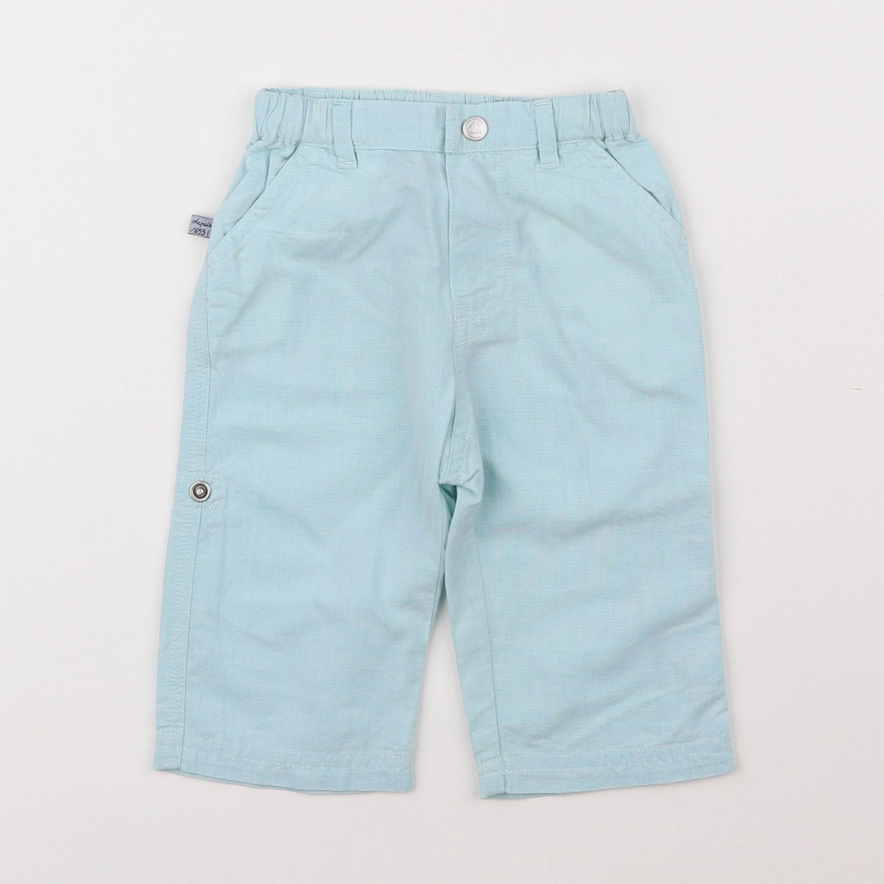 Petit Bateau - pantalon bleu - 6 mois