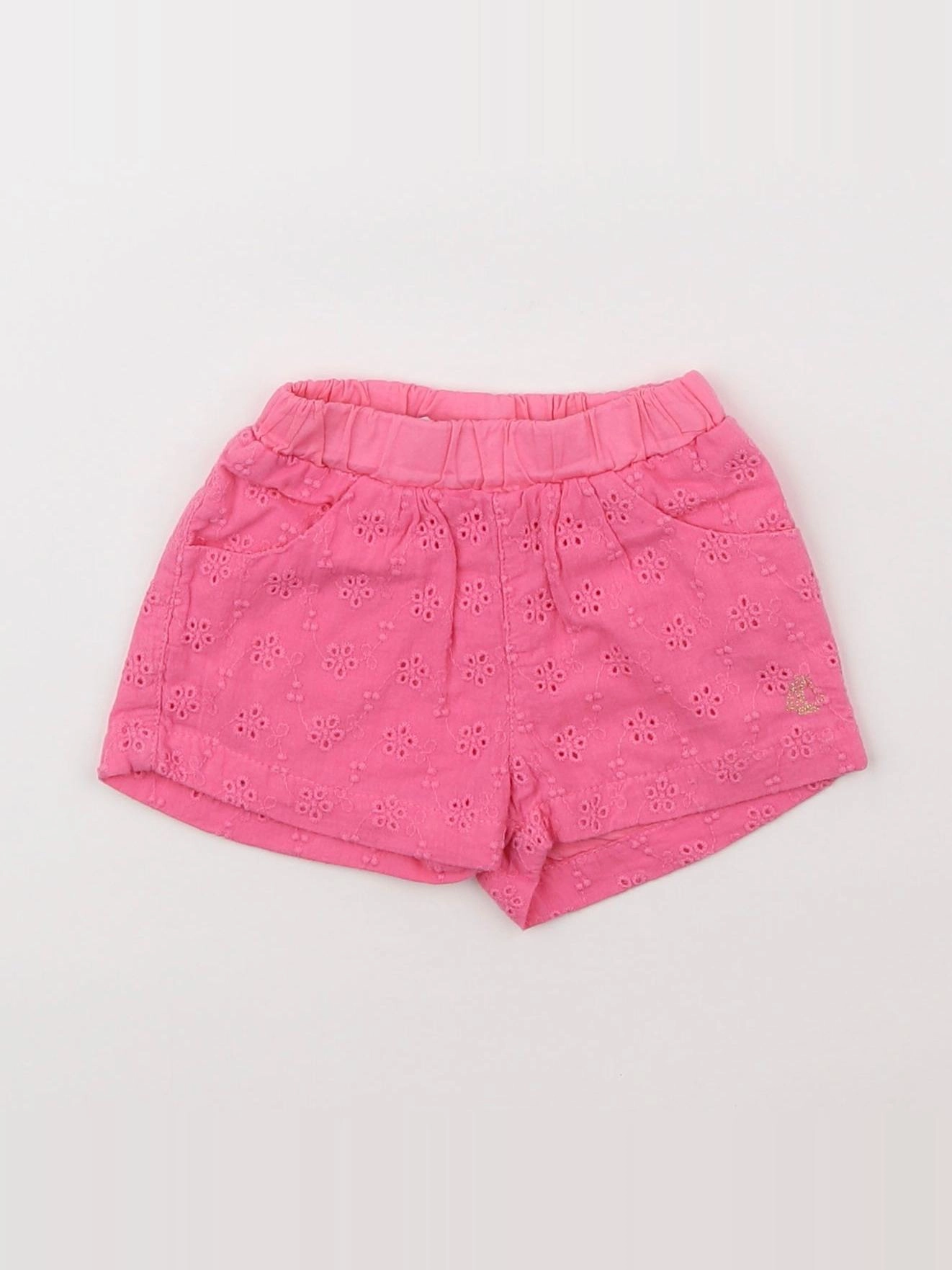 Petit Bateau - short rose - 3 mois
