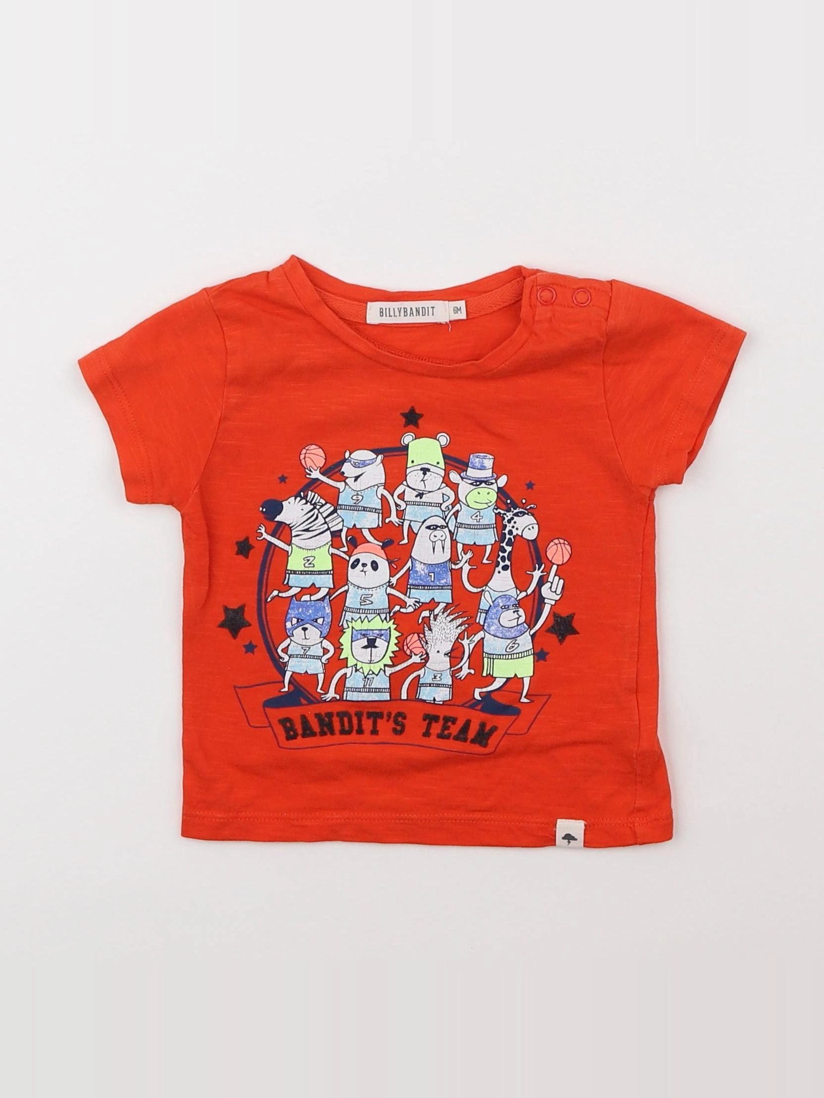 Billy Bandit - tee-shirt multicolore - 6 mois
