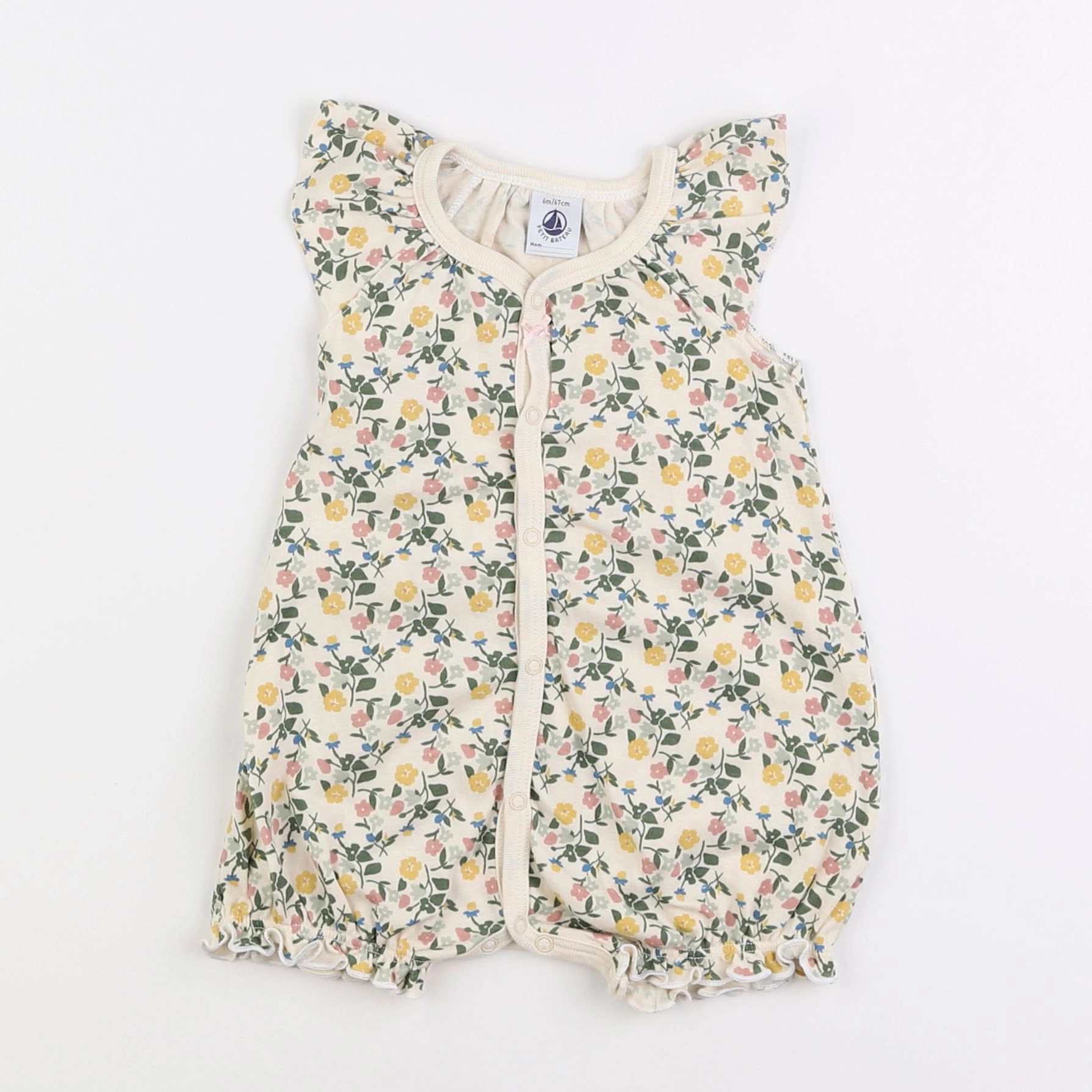 Petit Bateau - pyjama coton multicolore - 6 mois
