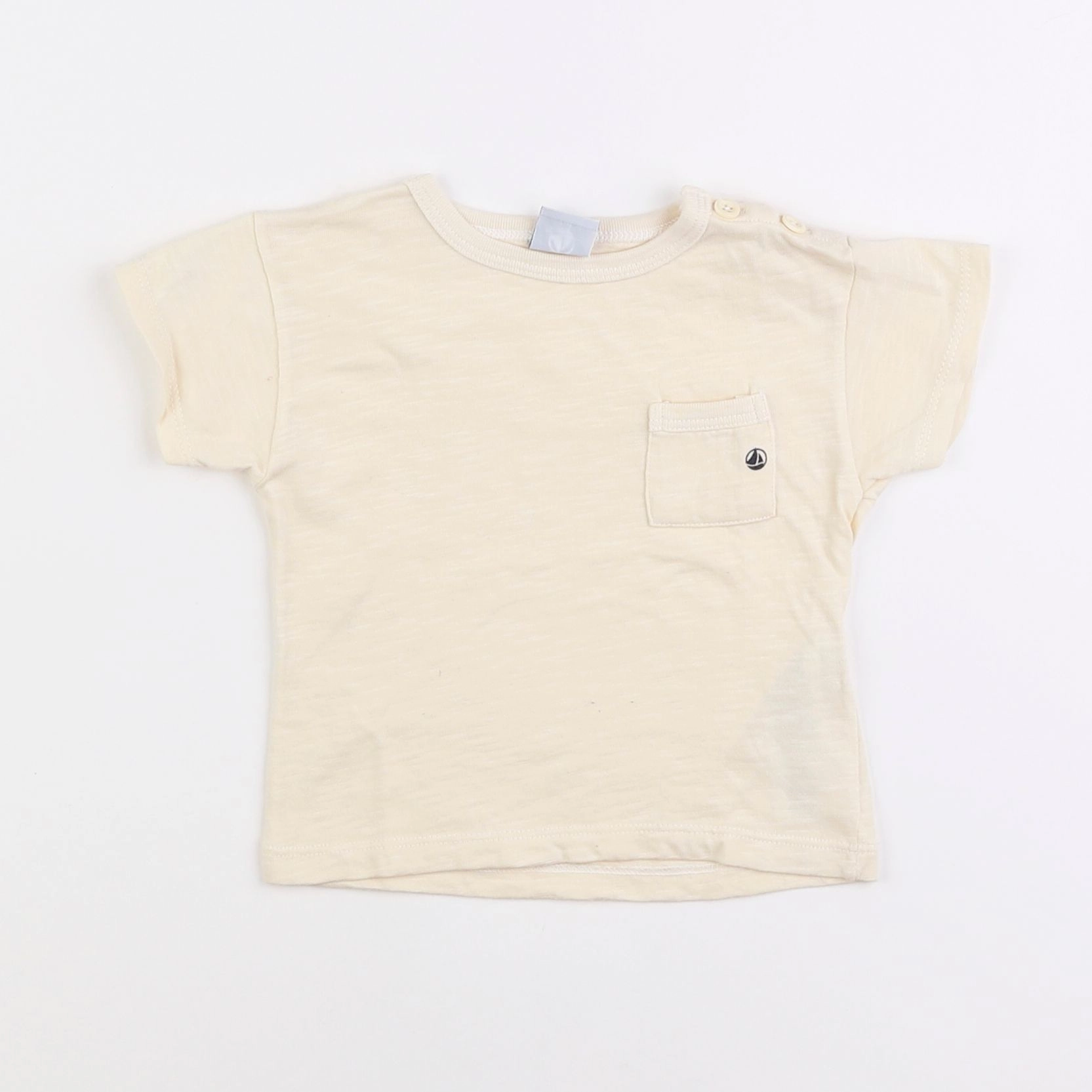 Petit Bateau - tee-shirt beige - 6 mois