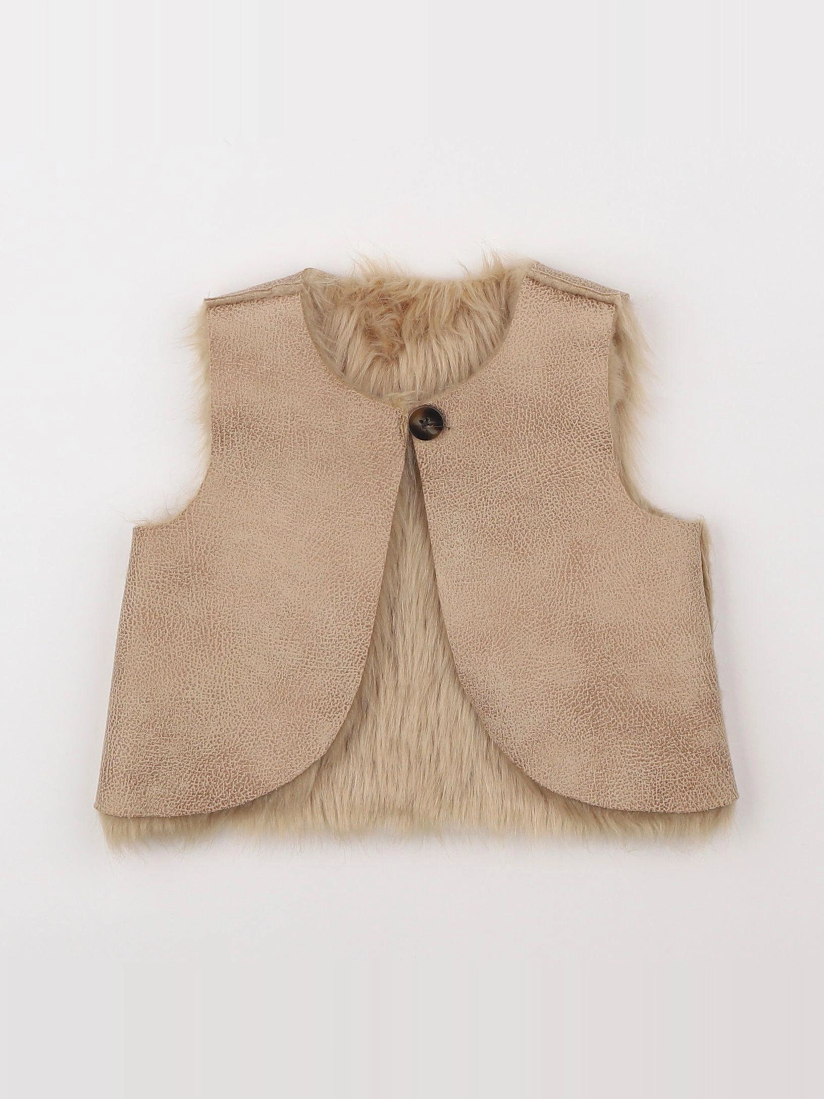 Tape à l'oeil - gilet marron - 6 mois
