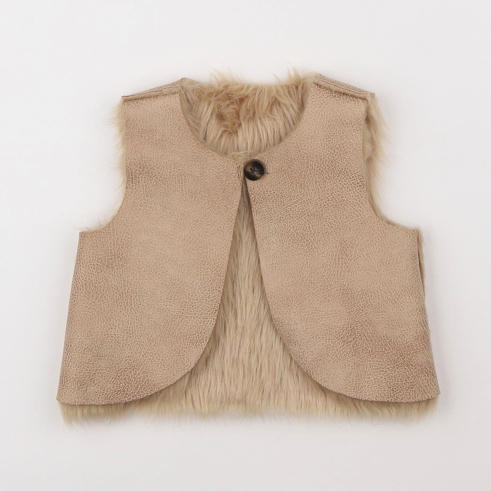 Tape à l'oeil - gilet marron - 6 mois