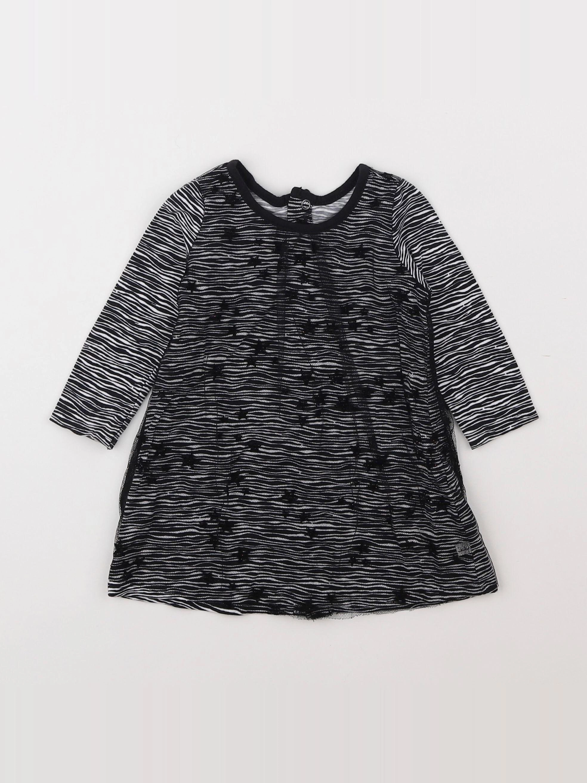IKKS - robe noir - 12 mois