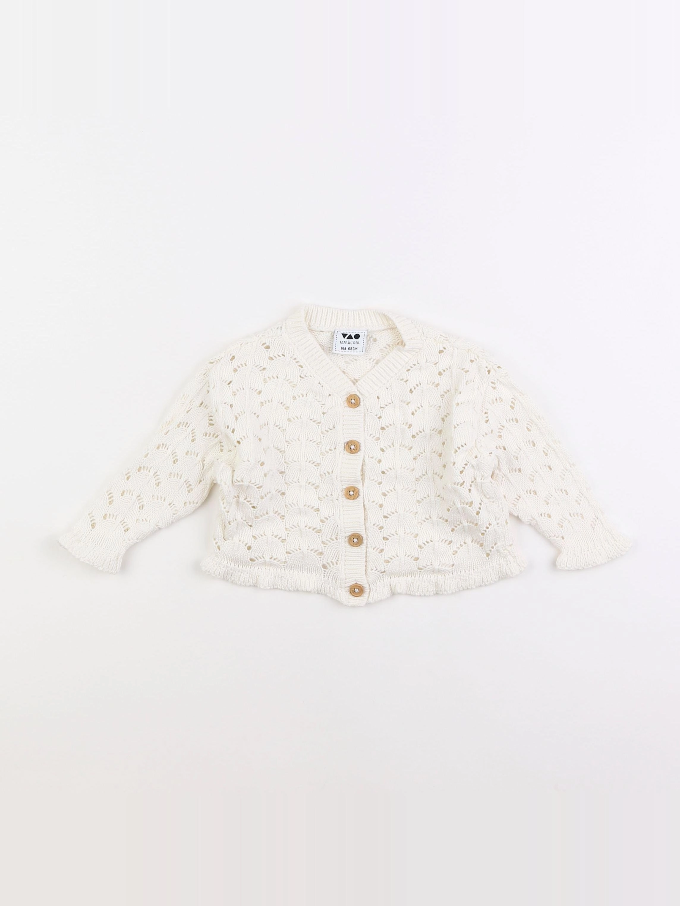Tape à l'oeil - gilet beige - 6 mois