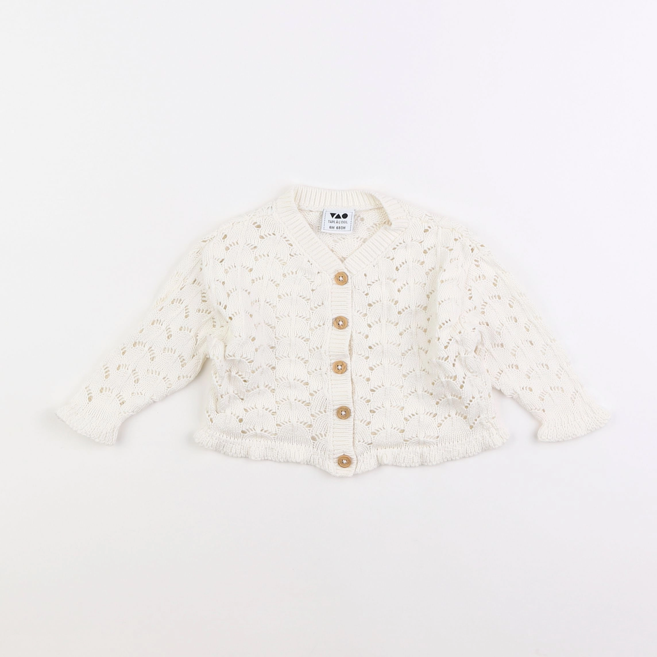 Tape à l'oeil - gilet beige - 6 mois
