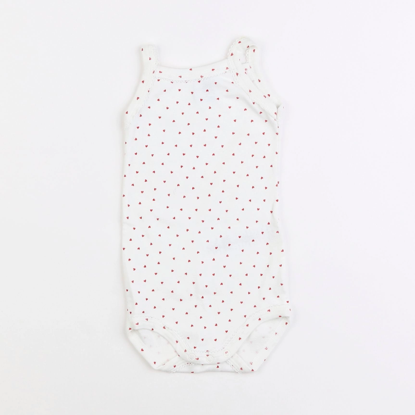 Petit Bateau - body rouge - 6 mois