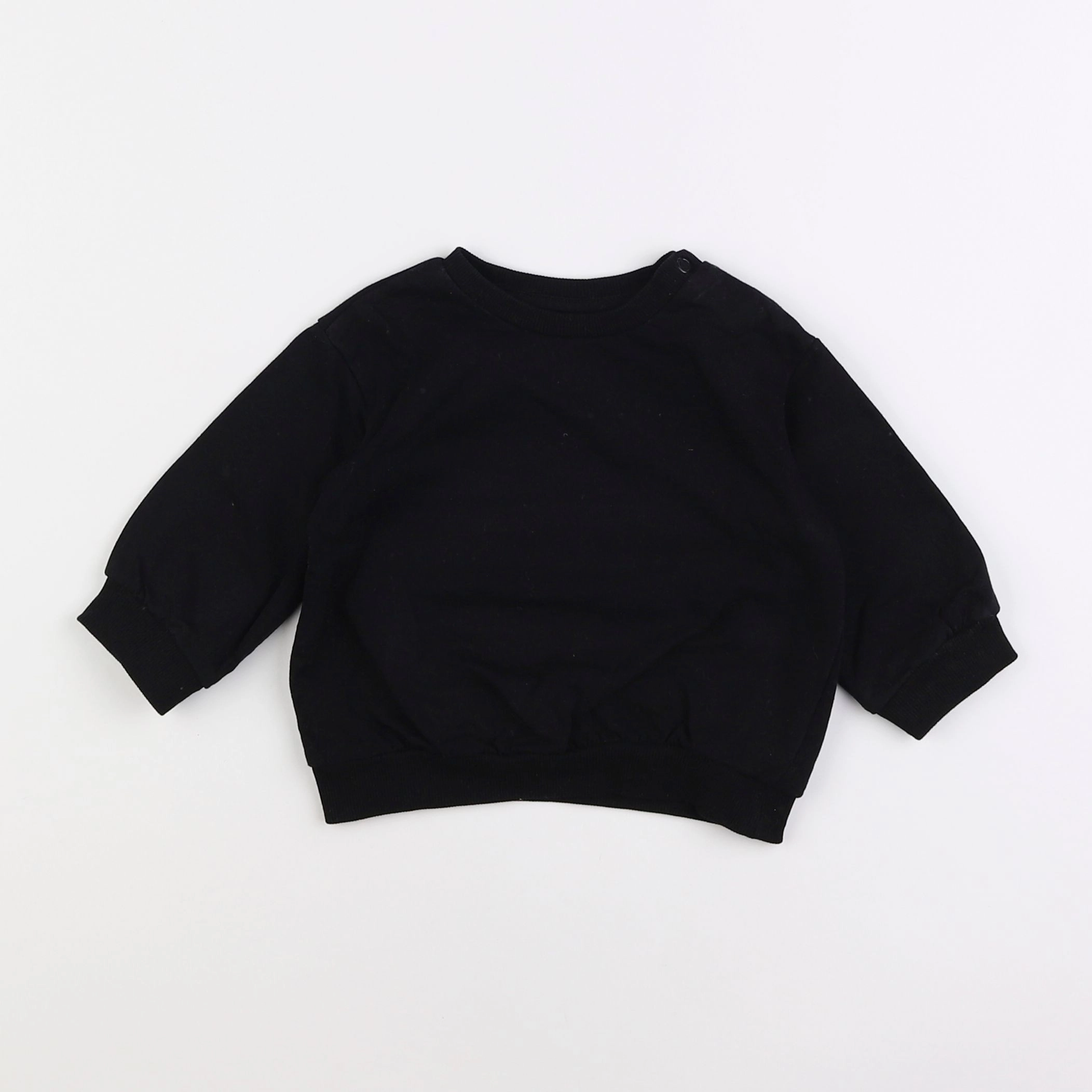 H&M - sweat noir - 6 mois