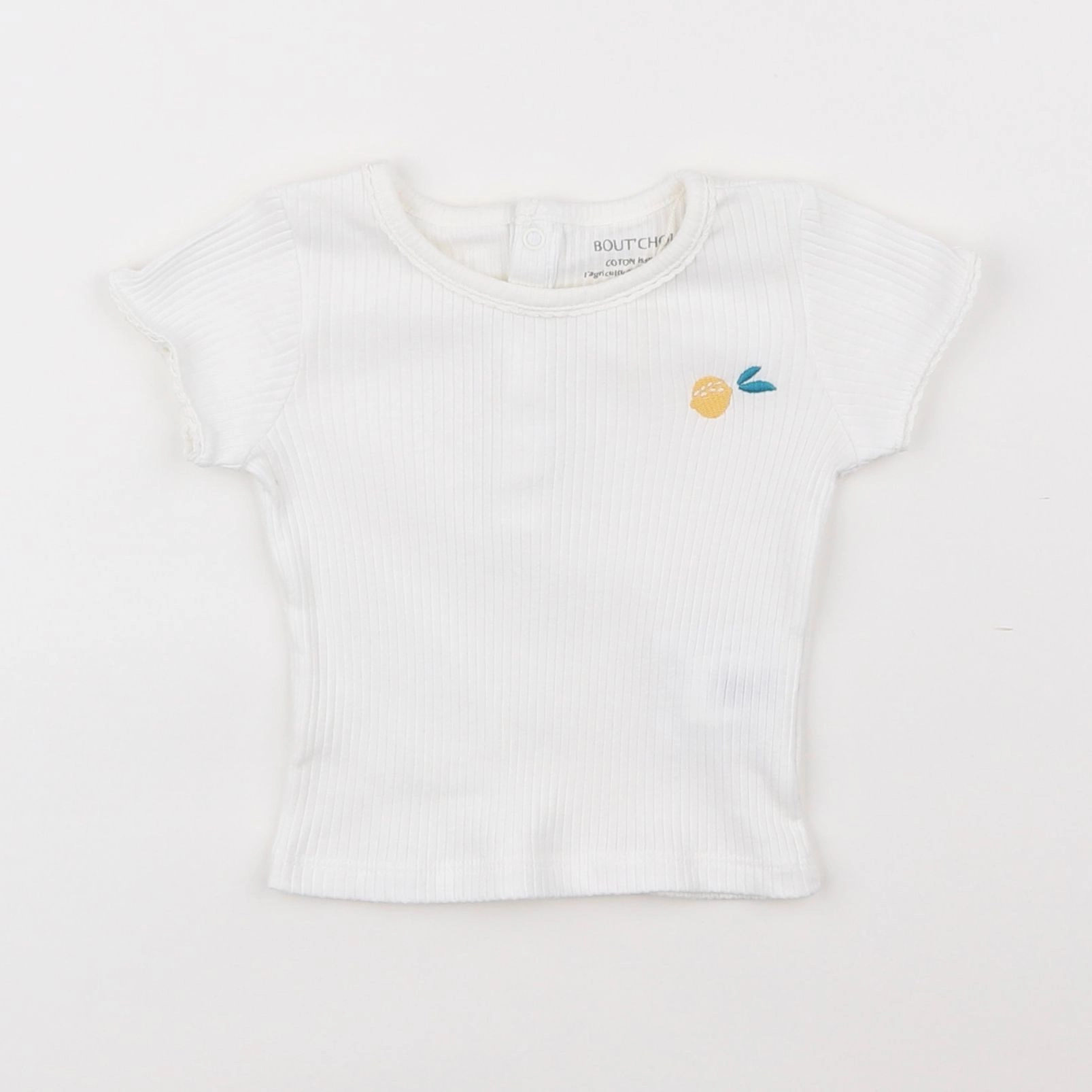 Boutchou - tee-shirt blanc - 6 mois