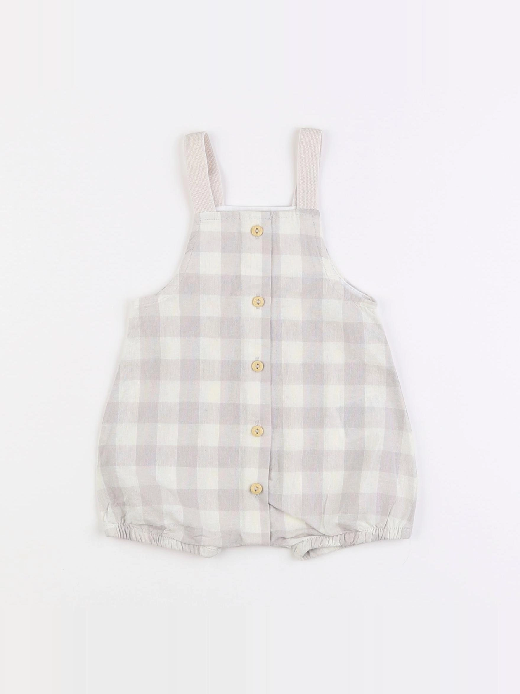 H&M - salopette violet - 3/6 mois