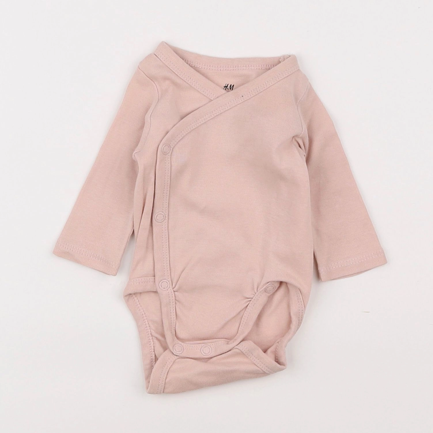 H&M - body rose - 0/1 mois