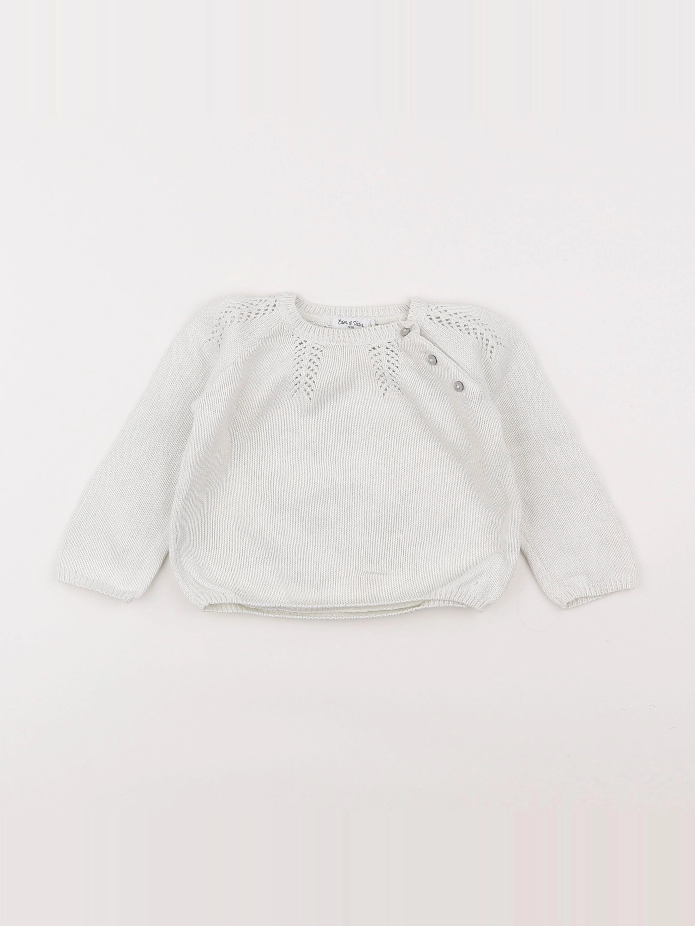 Eden & Victor - pull beige - 12 mois
