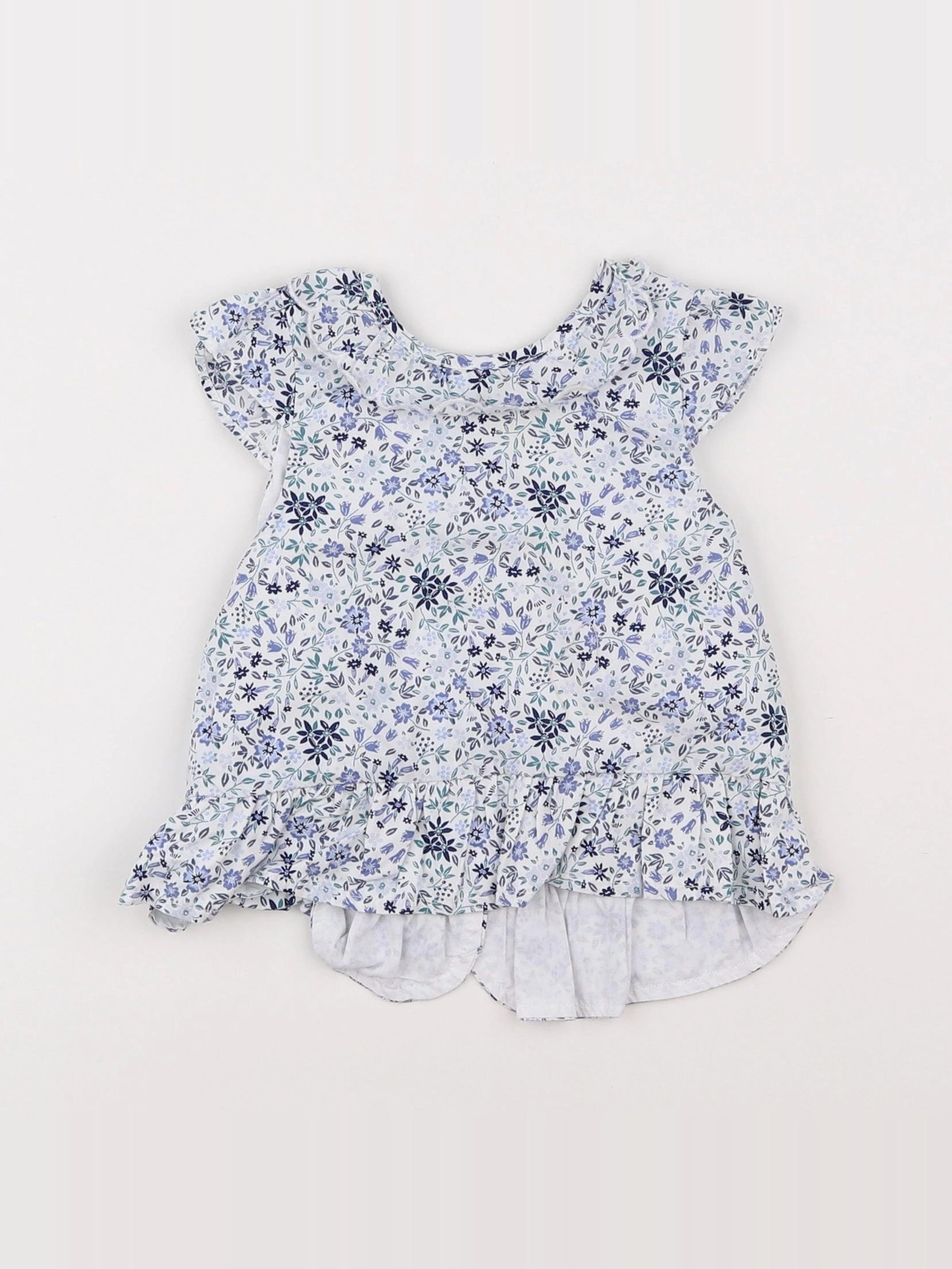Vertbaudet - blouse bleu - 9 mois