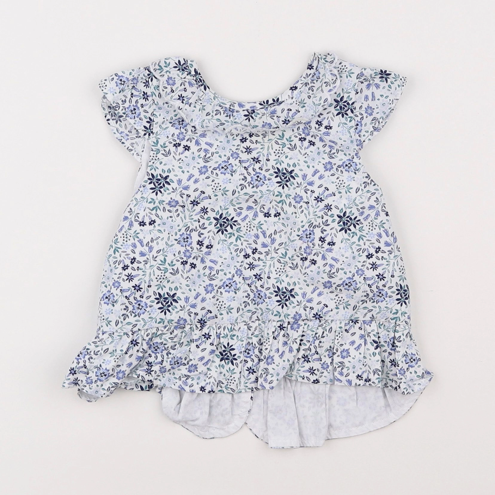 Vertbaudet - blouse bleu - 9 mois