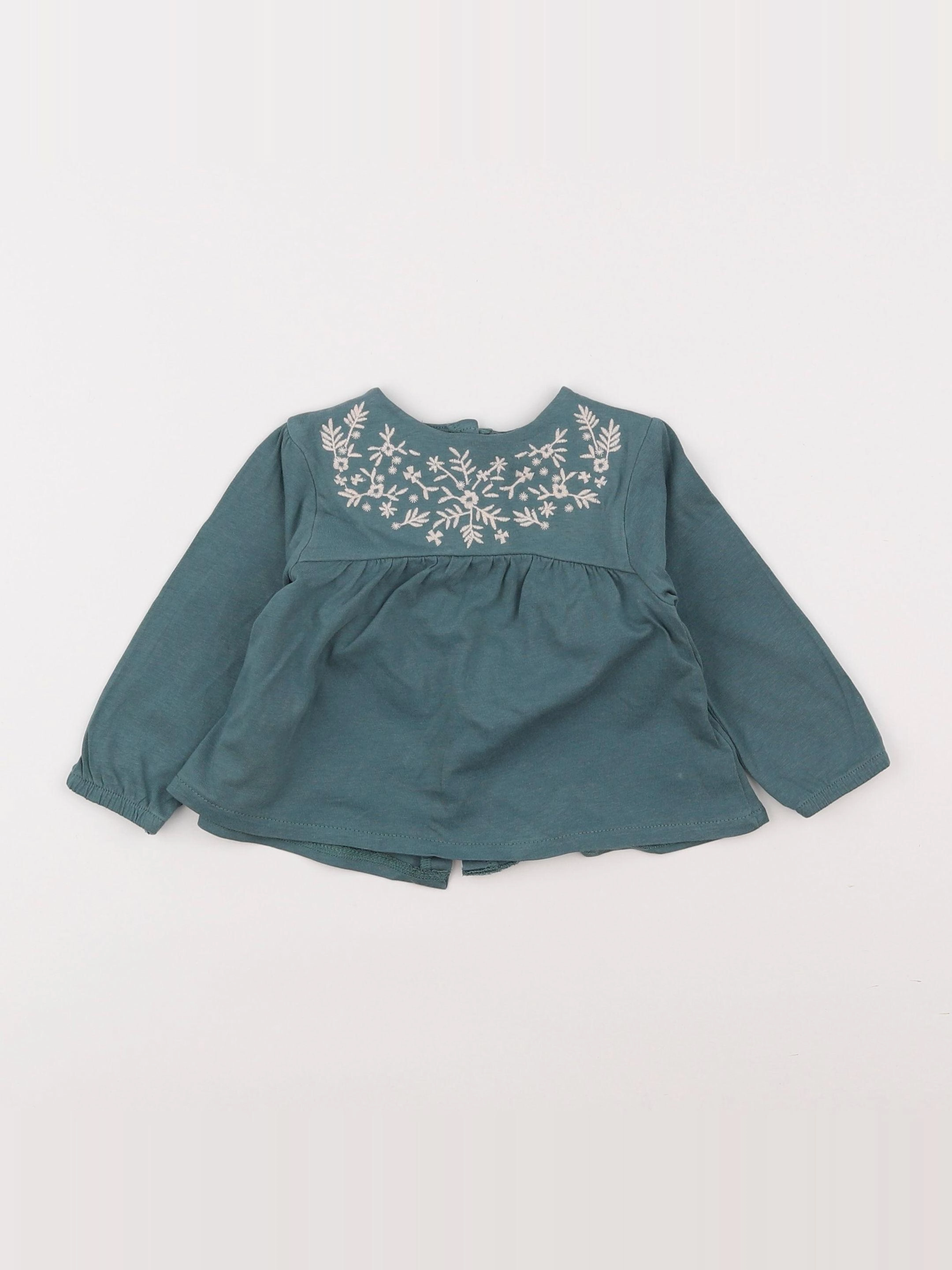 Boutchou - tee-shirt vert - 6 mois