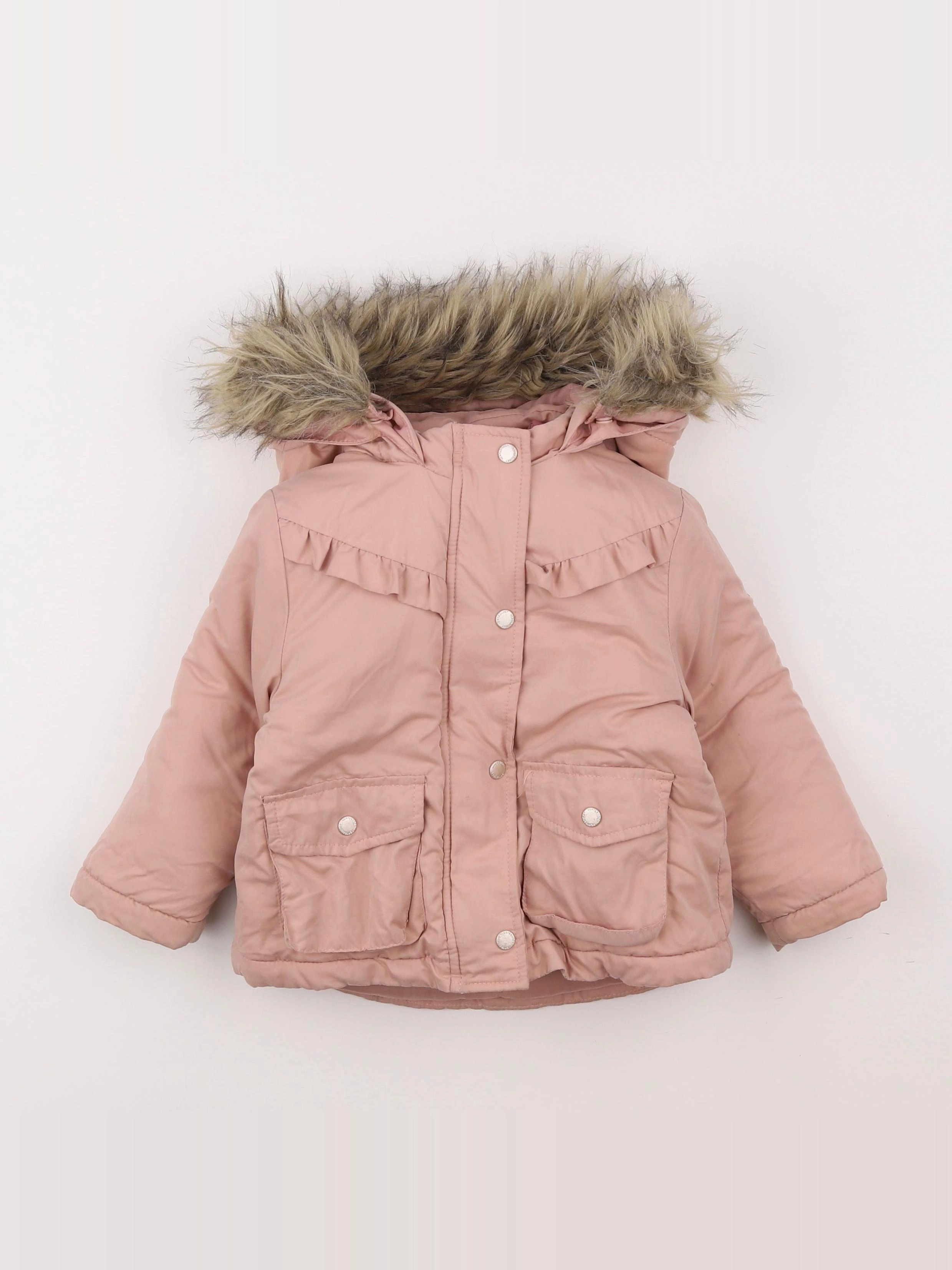 Vertbaudet - parka rose - 2 ans