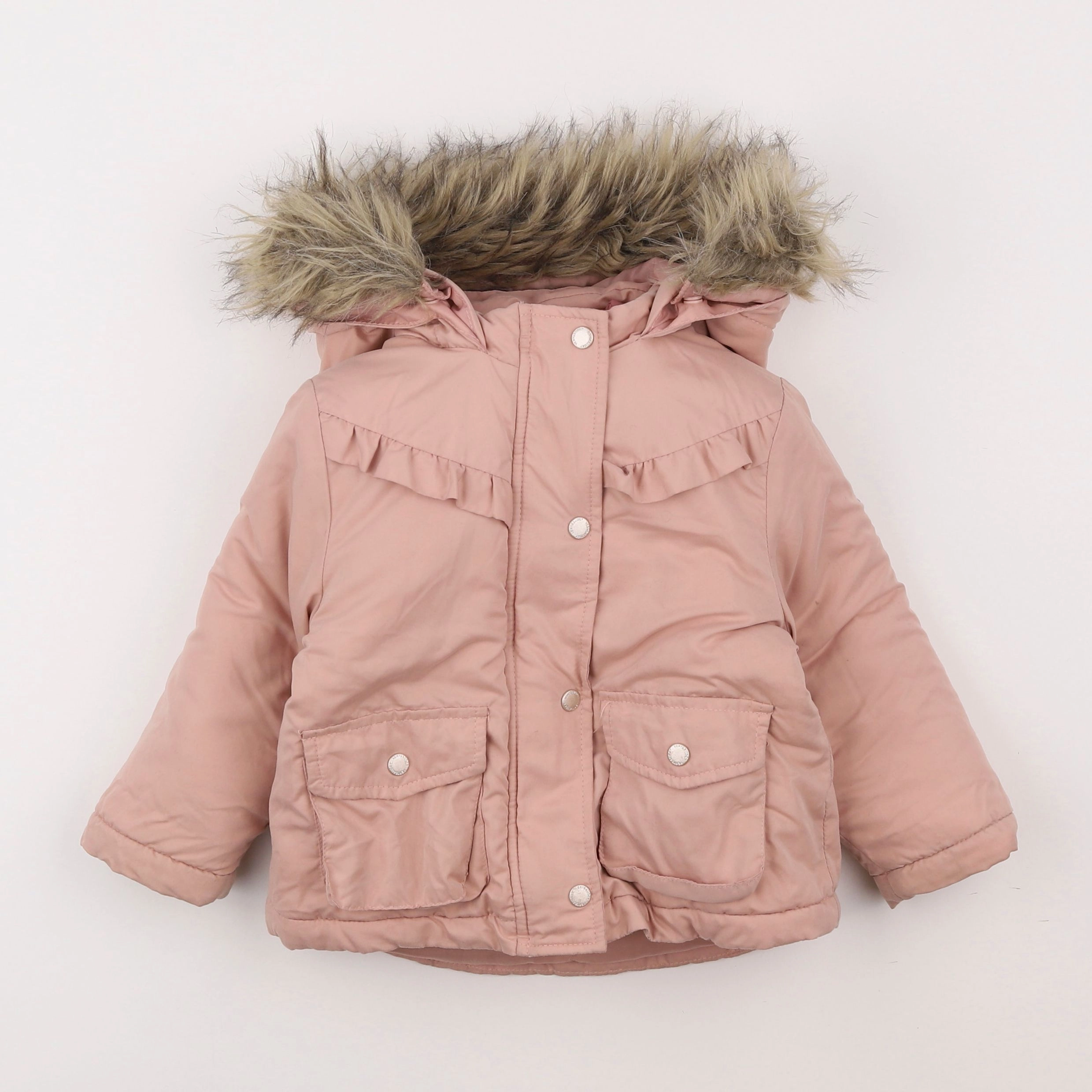 Vertbaudet - parka rose - 2 ans