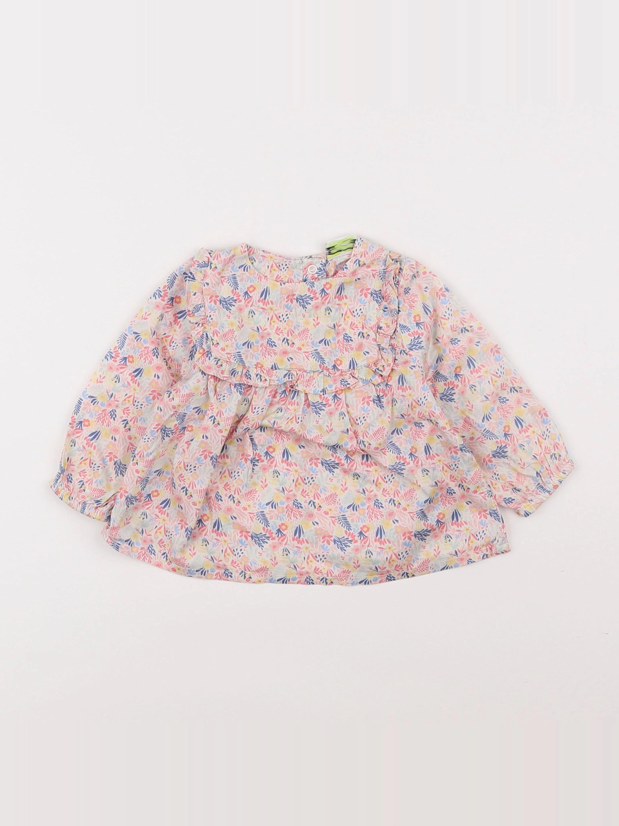 Tape à l'oeil - blouse rose - 6 mois